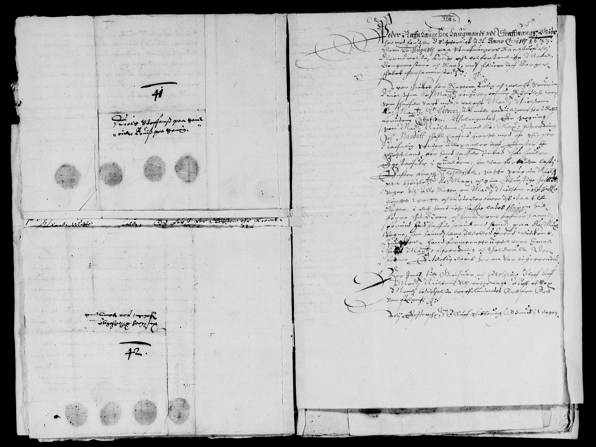 Rentekammeret inntil 1814, Reviderte regnskaper, Lensregnskaper, AV/RA-EA-5023/R/Rb/Rbs/L0017: Stavanger len, 1632-1634