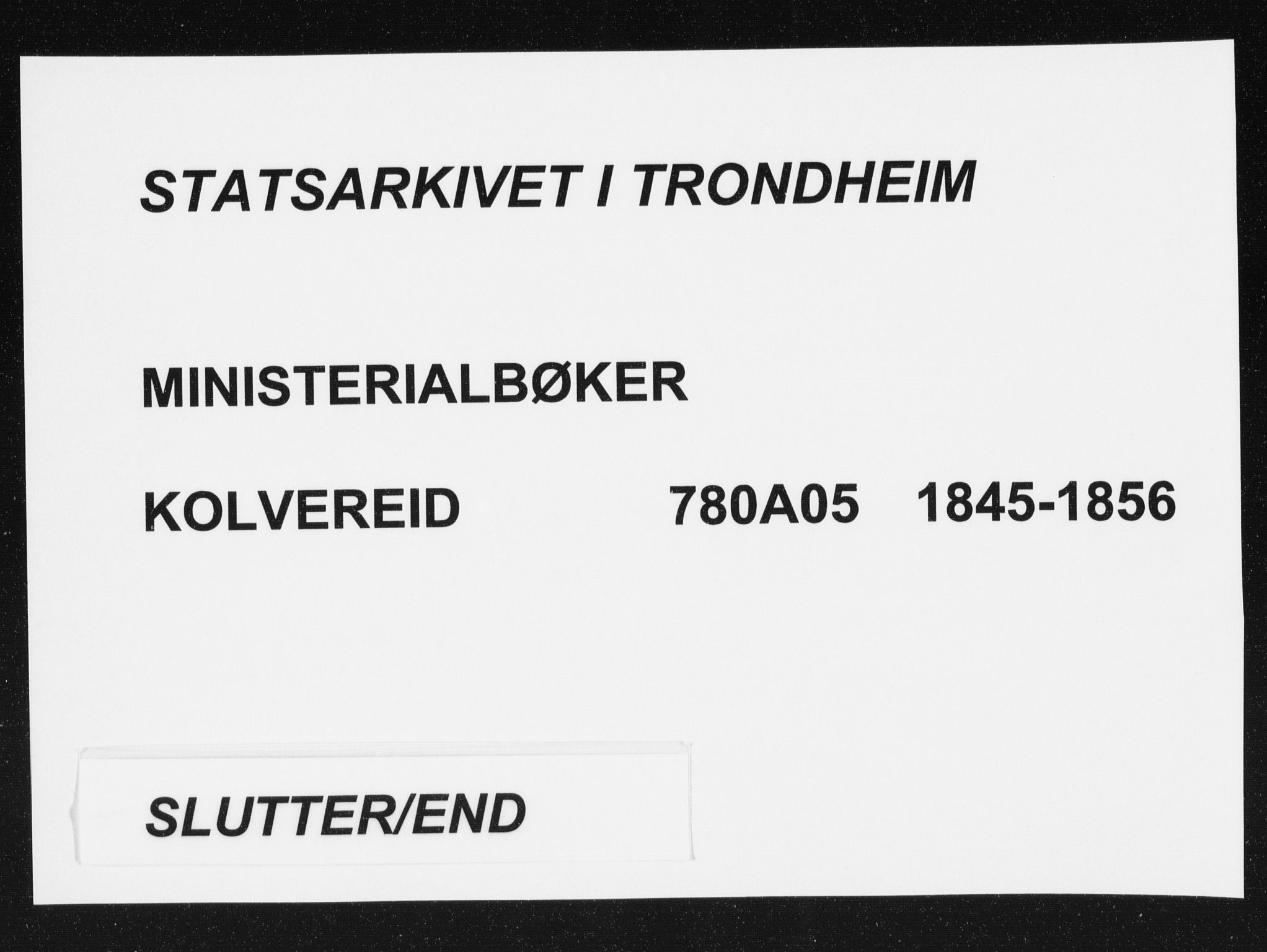 Ministerialprotokoller, klokkerbøker og fødselsregistre - Nord-Trøndelag, SAT/A-1458/780/L0640: Ministerialbok nr. 780A05, 1845-1856