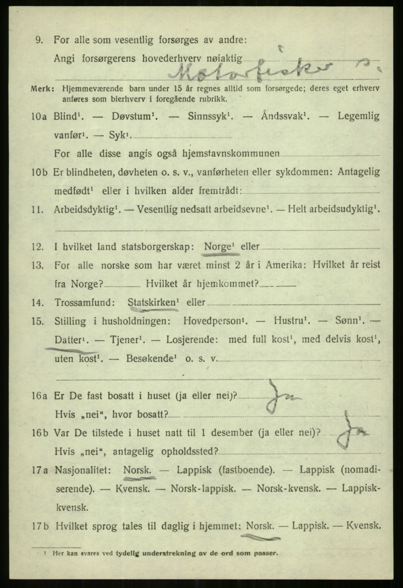 SATØ, Folketelling 1920 for 1936 Karlsøy herred, 1920, s. 1728