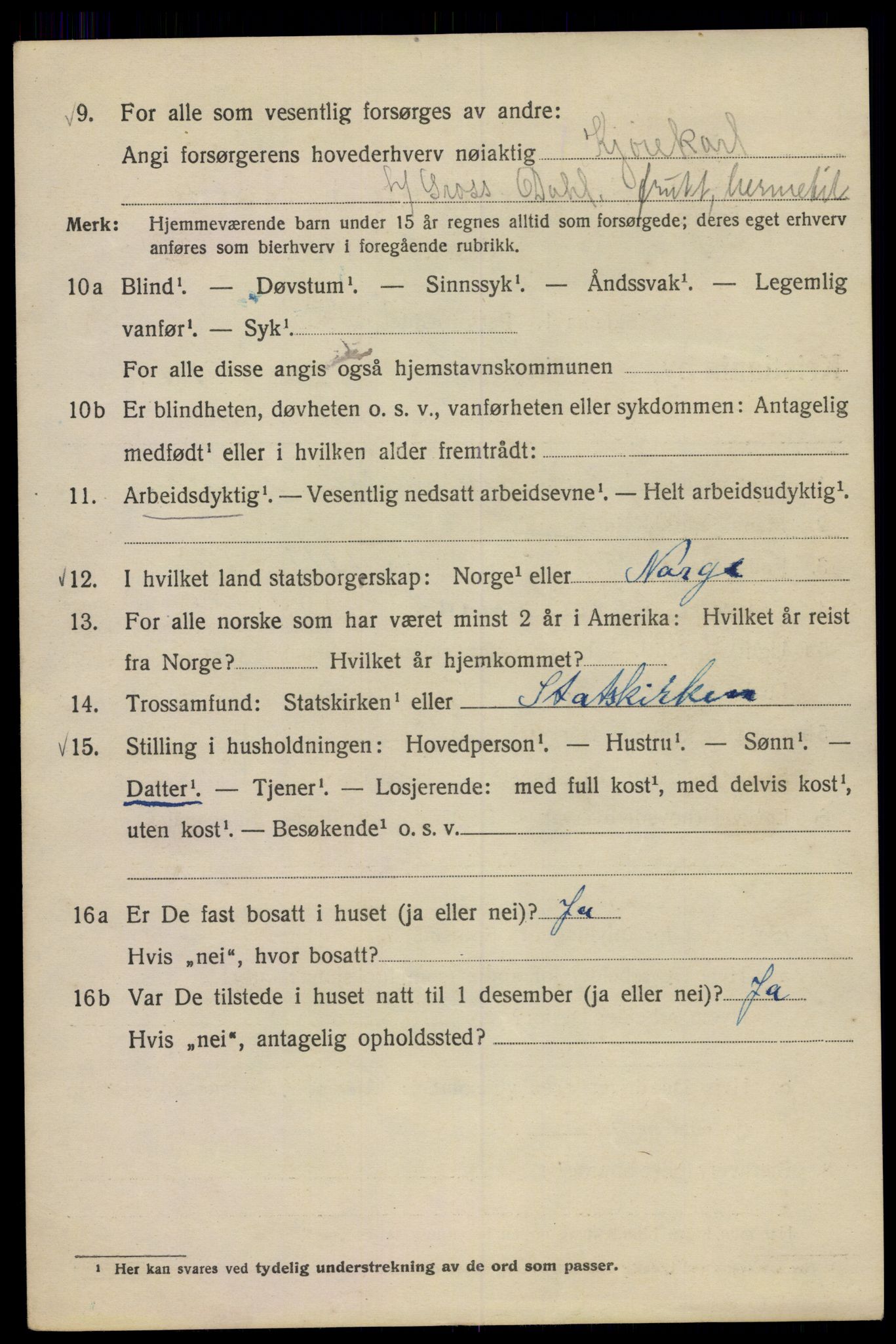 SAO, Folketelling 1920 for 0301 Kristiania kjøpstad, 1920, s. 413272