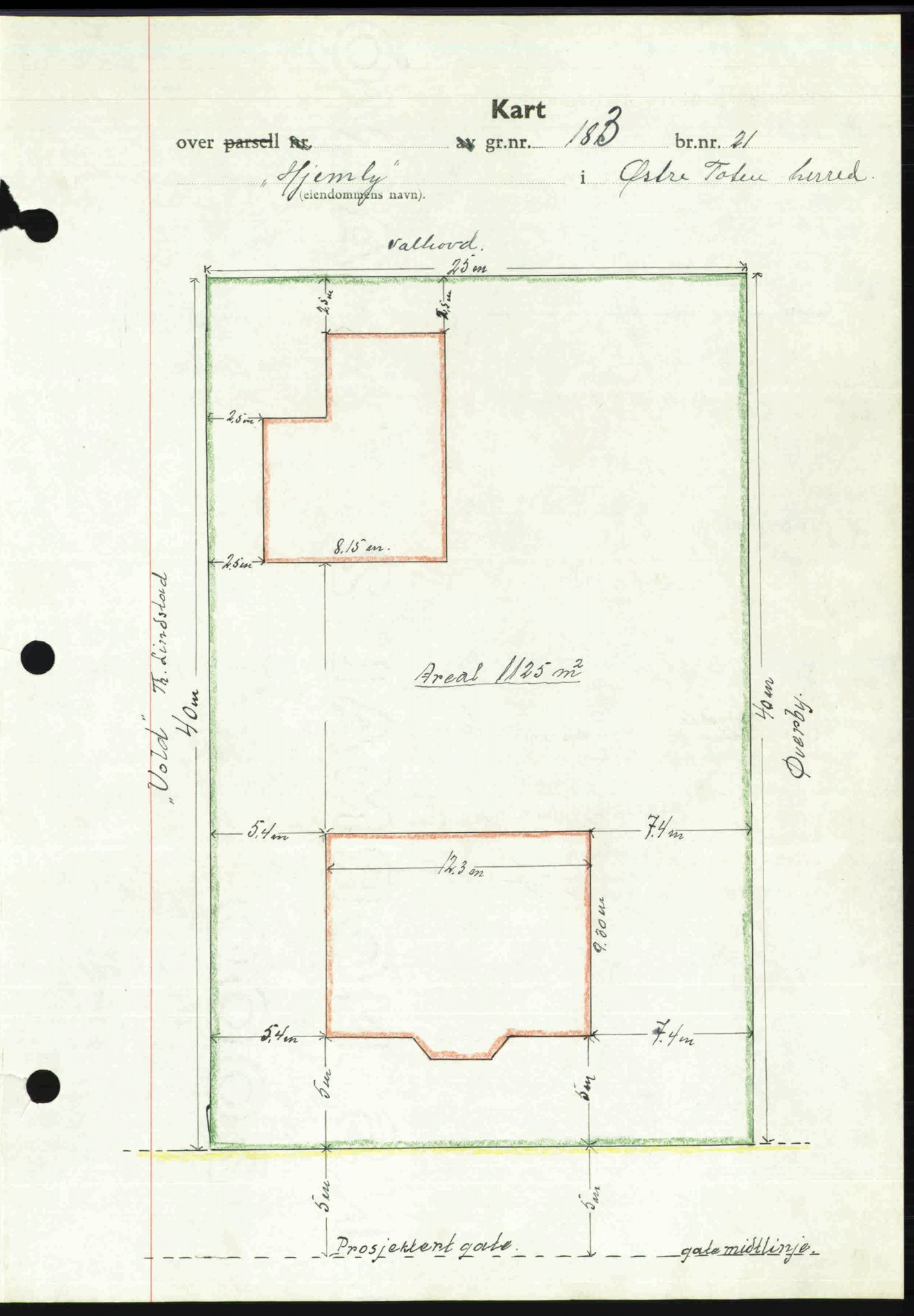 Toten tingrett, AV/SAH-TING-006/H/Hb/Hbc/L0003: Pantebok nr. Hbc-03, 1937-1938, Dagboknr: 207/1938