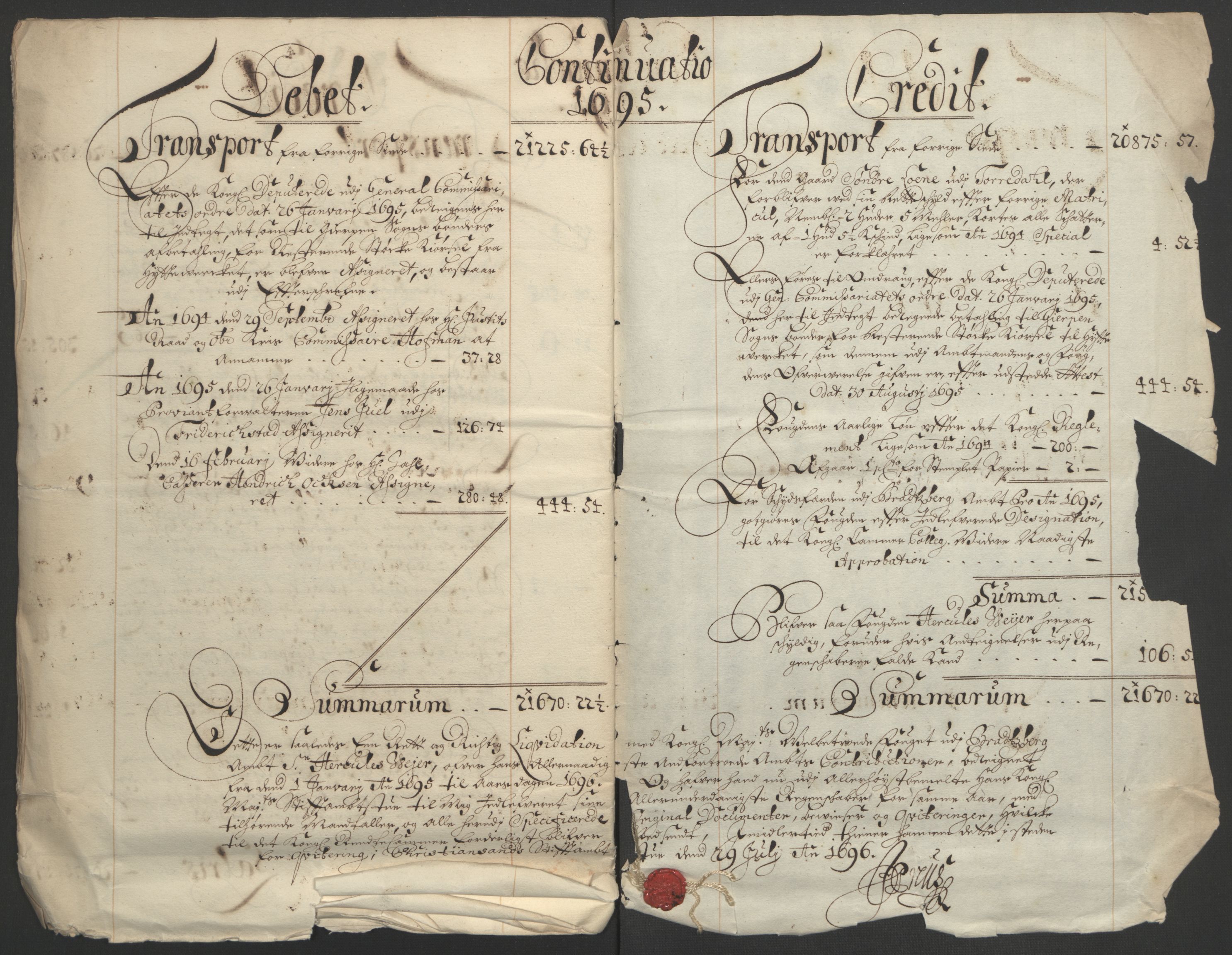 Rentekammeret inntil 1814, Reviderte regnskaper, Fogderegnskap, RA/EA-4092/R36/L2093: Fogderegnskap Øvre og Nedre Telemark og Bamble, 1695, s. 35
