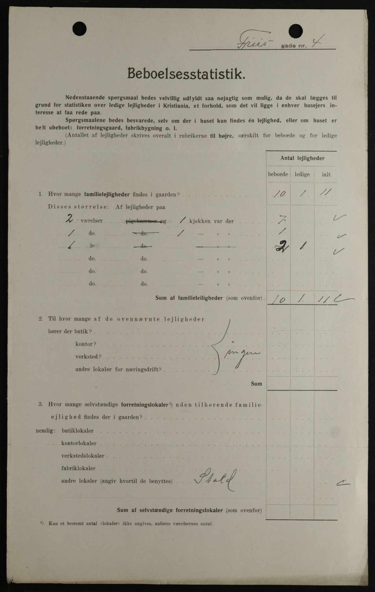 OBA, Kommunal folketelling 1.2.1908 for Kristiania kjøpstad, 1908, s. 24306