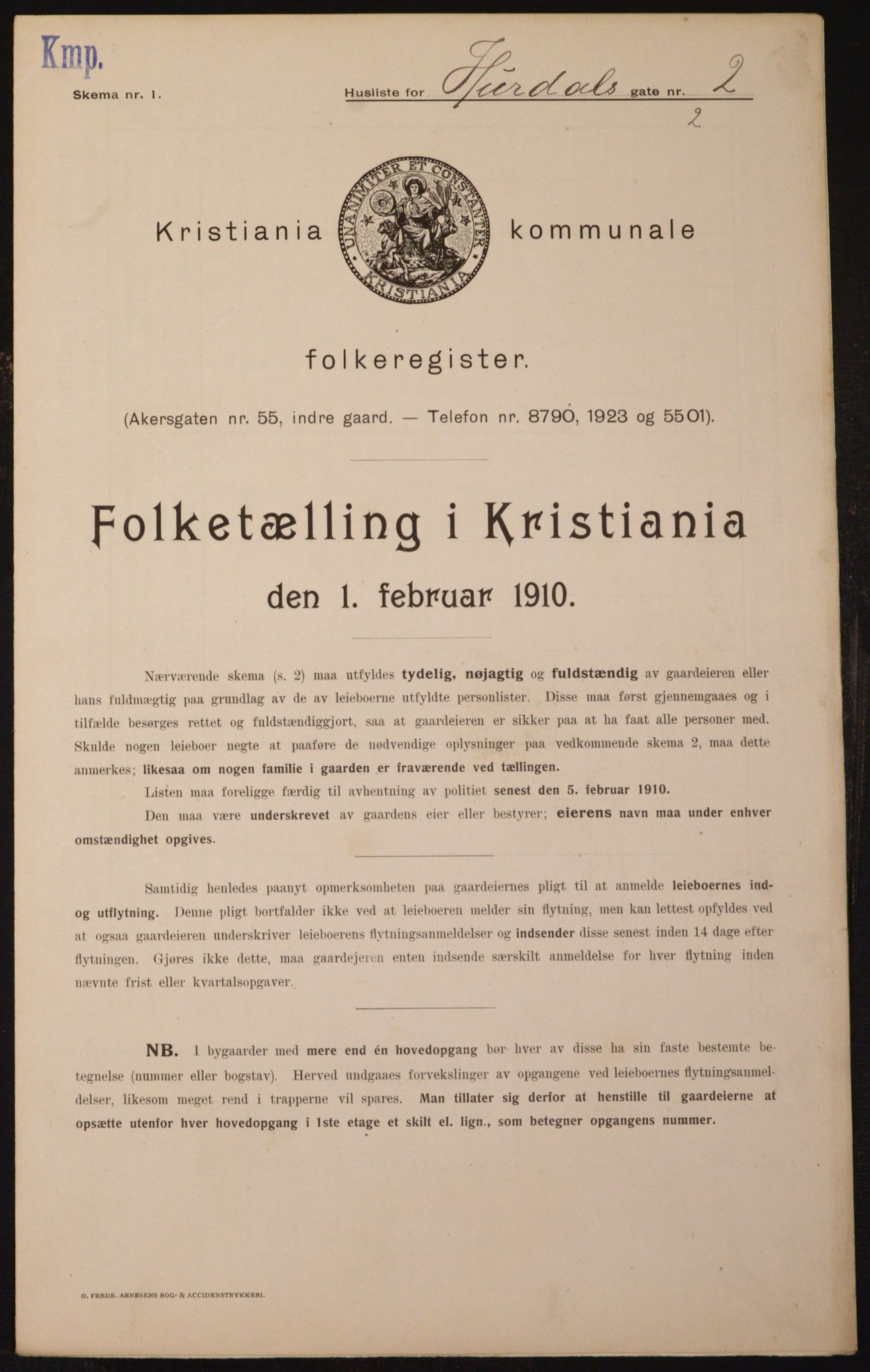 OBA, Kommunal folketelling 1.2.1910 for Kristiania, 1910, s. 41392