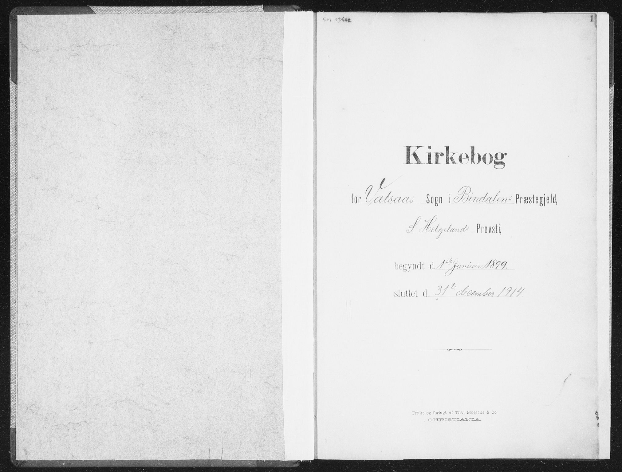Ministerialprotokoller, klokkerbøker og fødselsregistre - Nordland, SAT/A-1459/810/L0153: Ministerialbok nr. 810A12, 1899-1914, s. 1