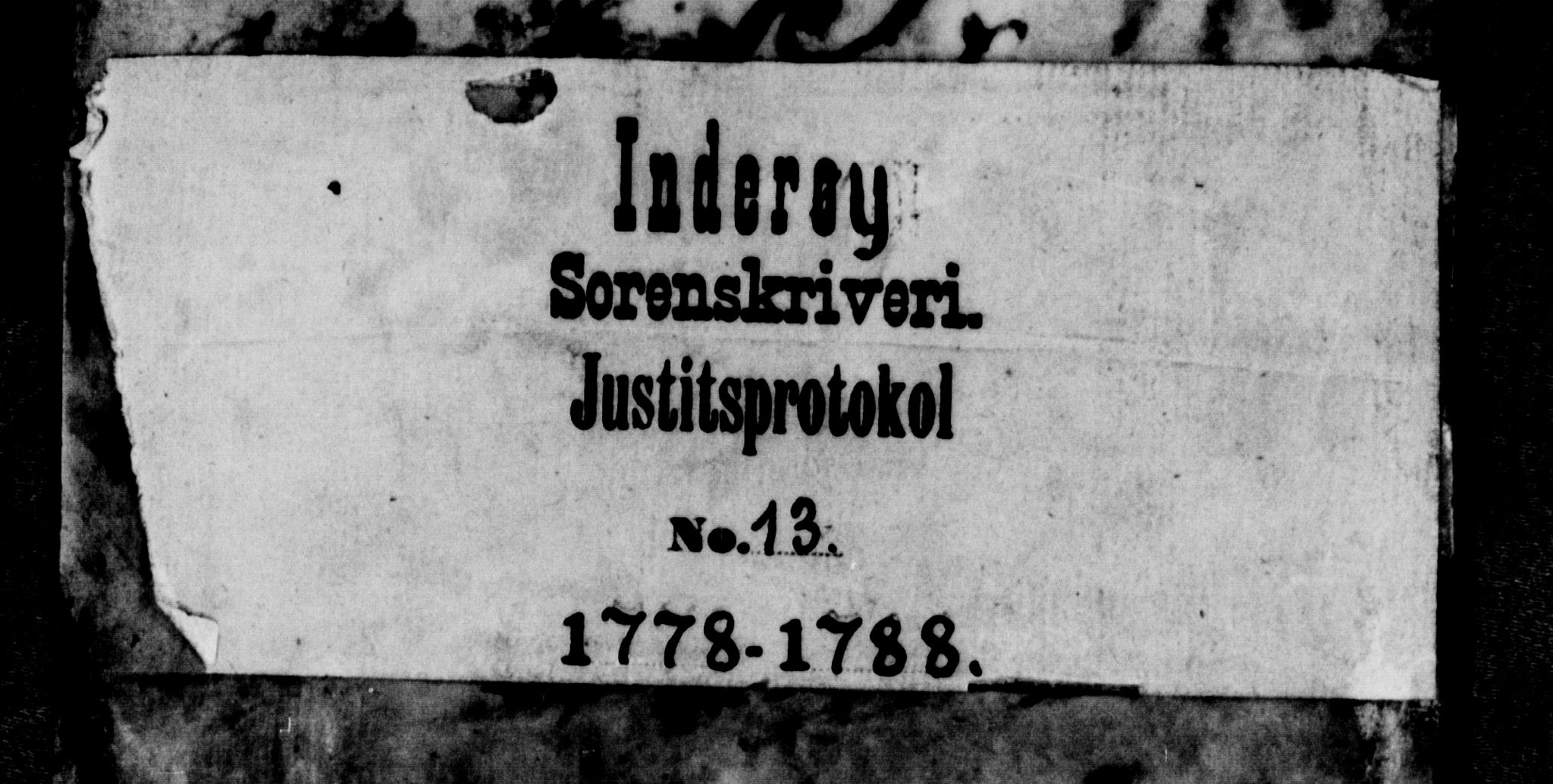 Inderøy sorenskriveri, SAT/A-4147/1/1/1A/L0012: Tingbok, 1778-1788