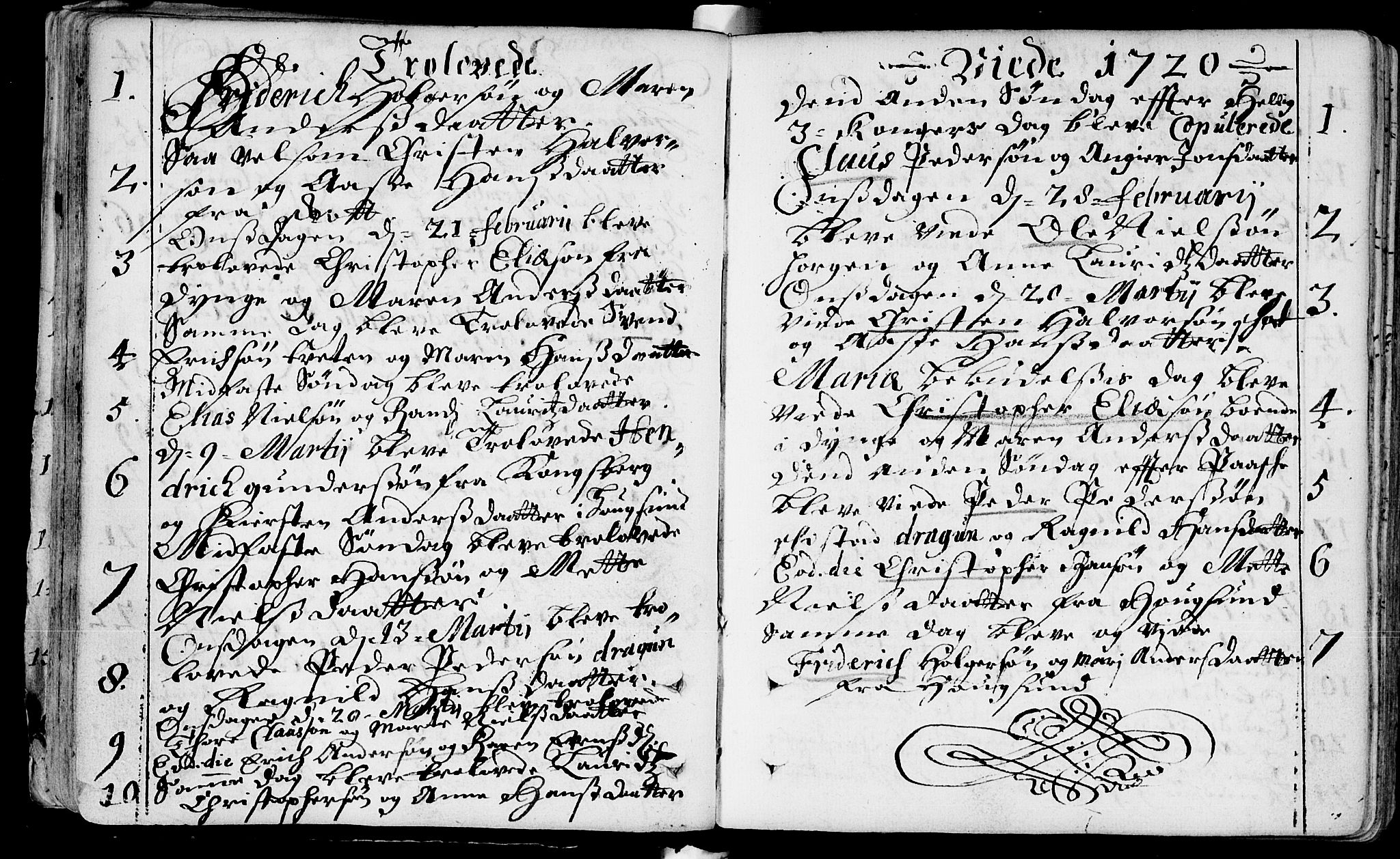 Eiker kirkebøker, AV/SAKO-A-4/F/Fa/L0005: Ministerialbok nr. I 5 /1, 1705-1759