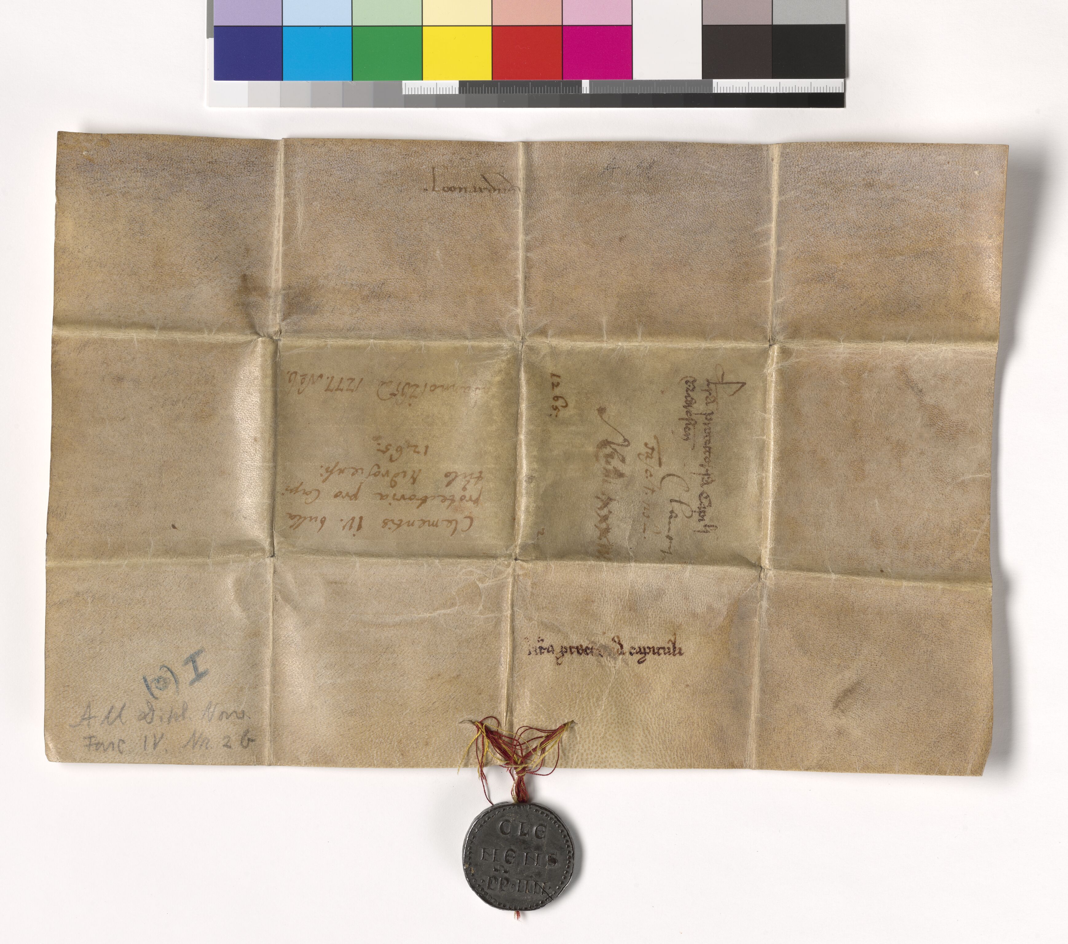 Riksarkivets diplomsamling, AV/RA-EA-5965/F05/L0011: NRA AM fasc. 4 nr. 1-2b, 1265-1307, s. 12