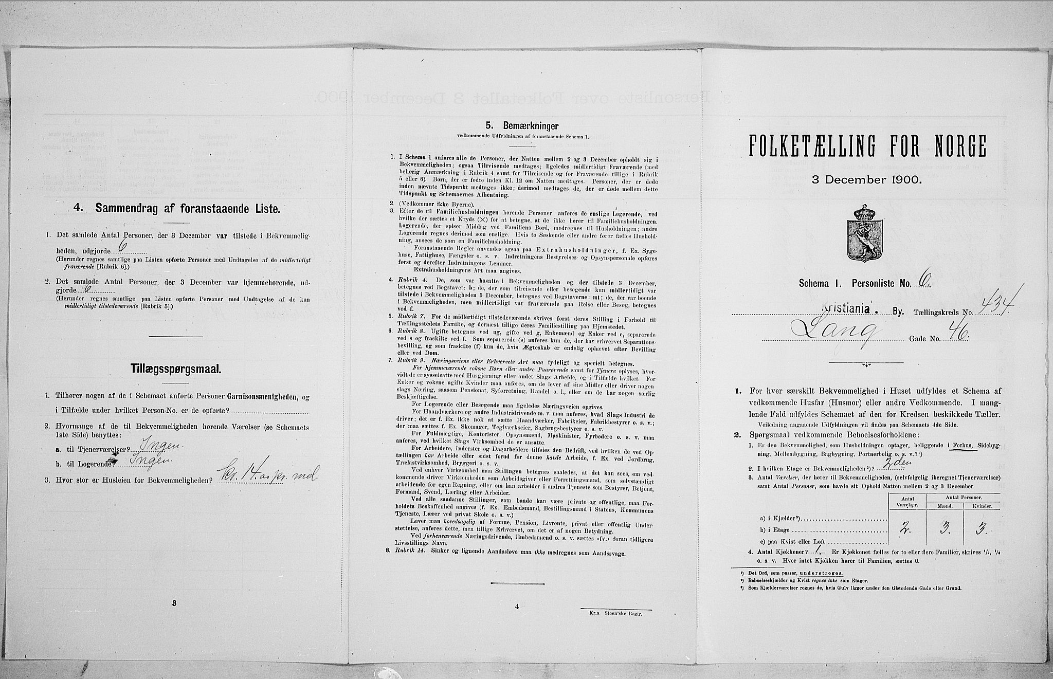 SAO, Folketelling 1900 for 0301 Kristiania kjøpstad, 1900, s. 51753