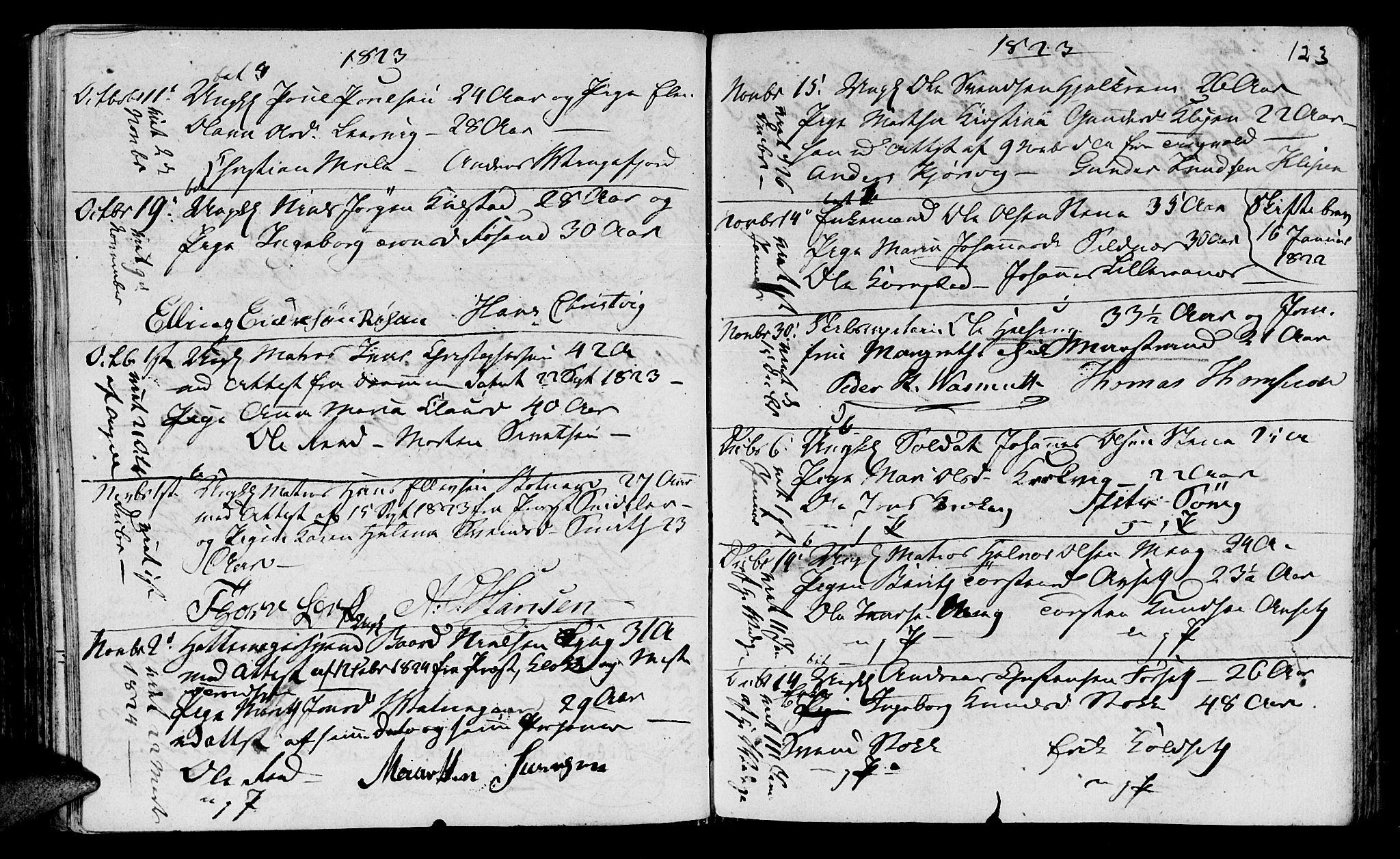 Ministerialprotokoller, klokkerbøker og fødselsregistre - Møre og Romsdal, AV/SAT-A-1454/568/L0795: Ministerialbok nr. 568A04, 1802-1845, s. 123