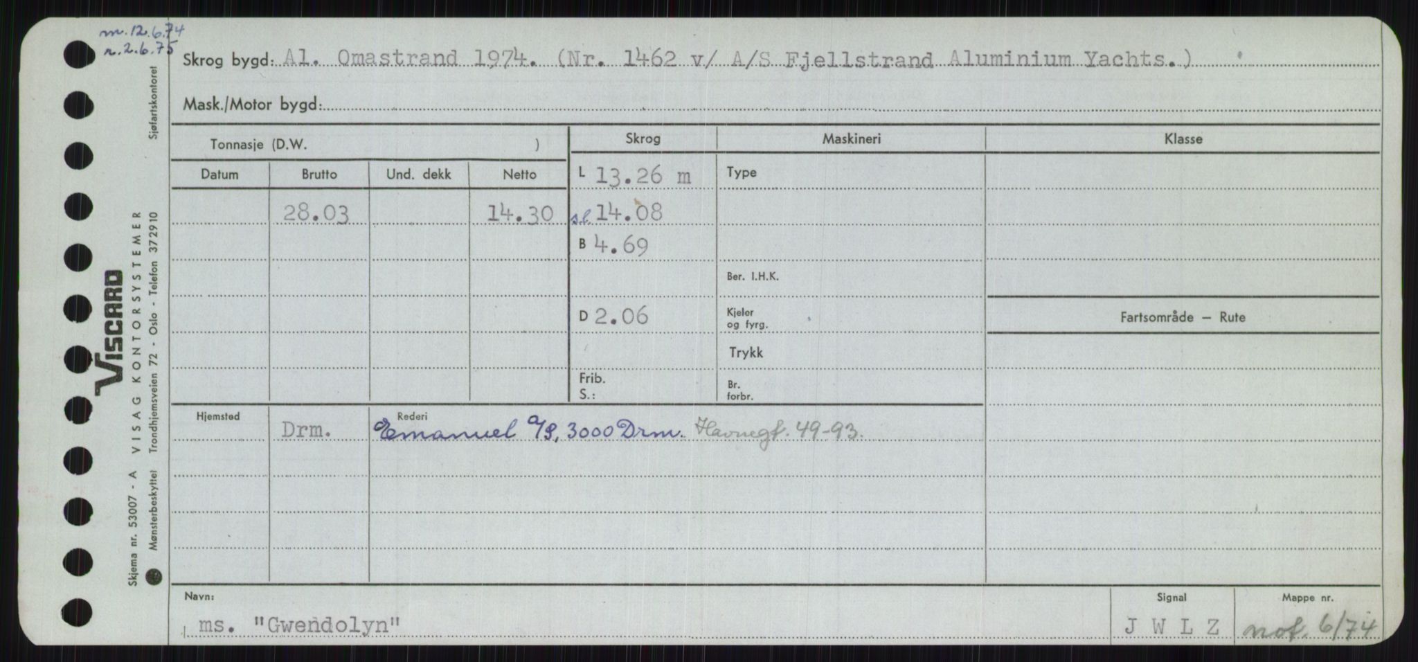 Sjøfartsdirektoratet med forløpere, Skipsmålingen, AV/RA-S-1627/H/Ha/L0002/0002: Fartøy, Eik-Hill / Fartøy, G-Hill, s. 349