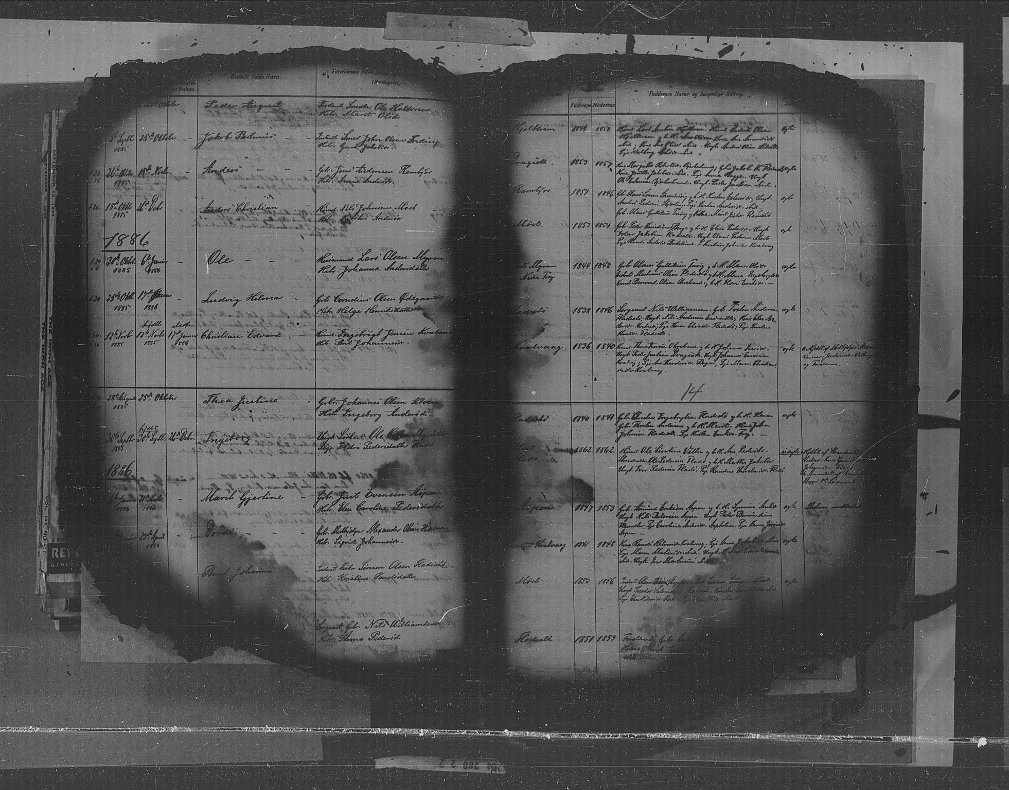 Kristiansund sokneprestkontor, AV/SAT-A-1068/1/I/I1: Ministerialbok nr. 30, 1880-1919, s. 14