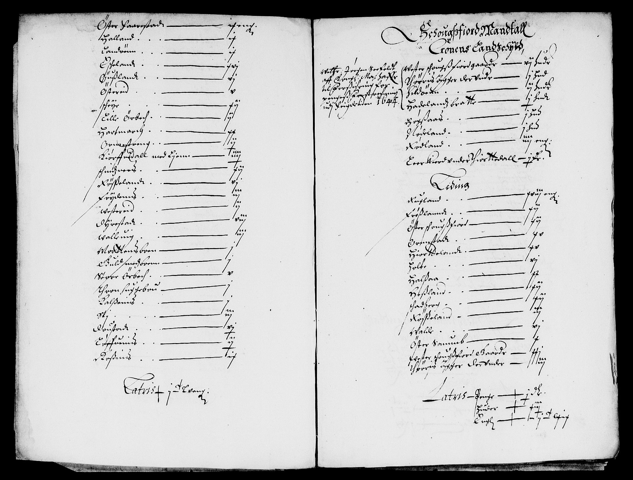 Rentekammeret inntil 1814, Reviderte regnskaper, Lensregnskaper, AV/RA-EA-5023/R/Rb/Rbq/L0050: Nedenes len. Mandals len. Råbyggelag., 1660-1661