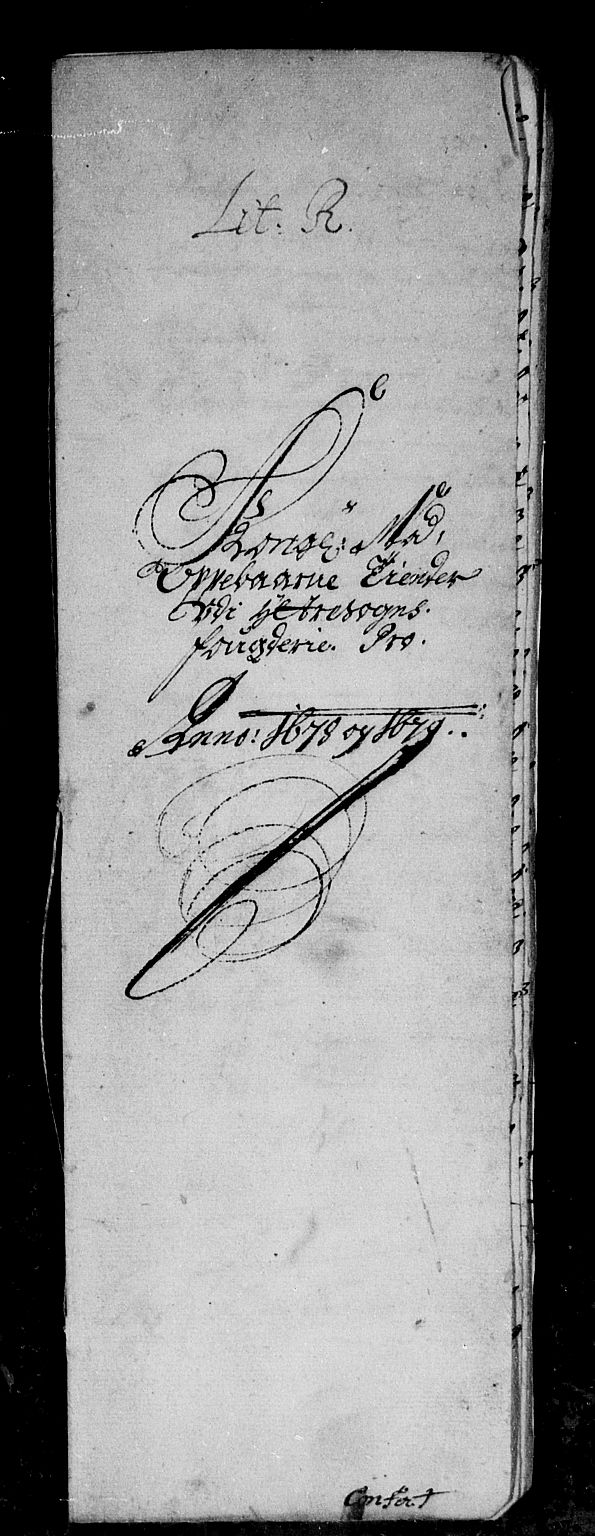 Rentekammeret inntil 1814, Reviderte regnskaper, Stiftamtstueregnskaper, Bergen stiftamt, AV/RA-EA-6043/R/Rc/L0053: Bergen stiftamt, 1678-1679