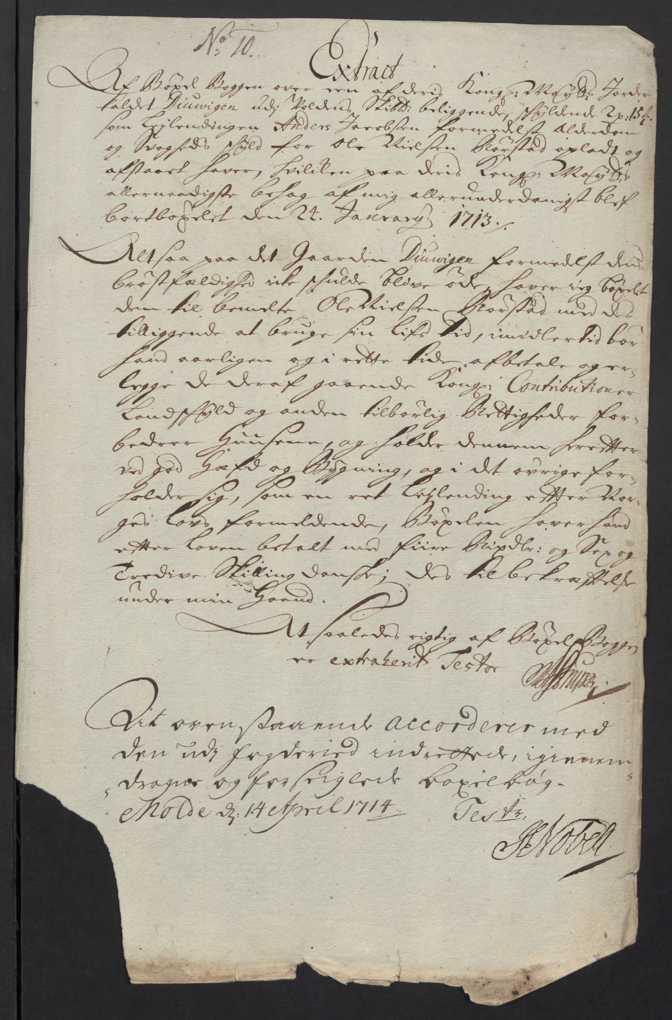 Rentekammeret inntil 1814, Reviderte regnskaper, Fogderegnskap, RA/EA-4092/R54/L3565: Fogderegnskap Sunnmøre, 1712-1713, s. 480