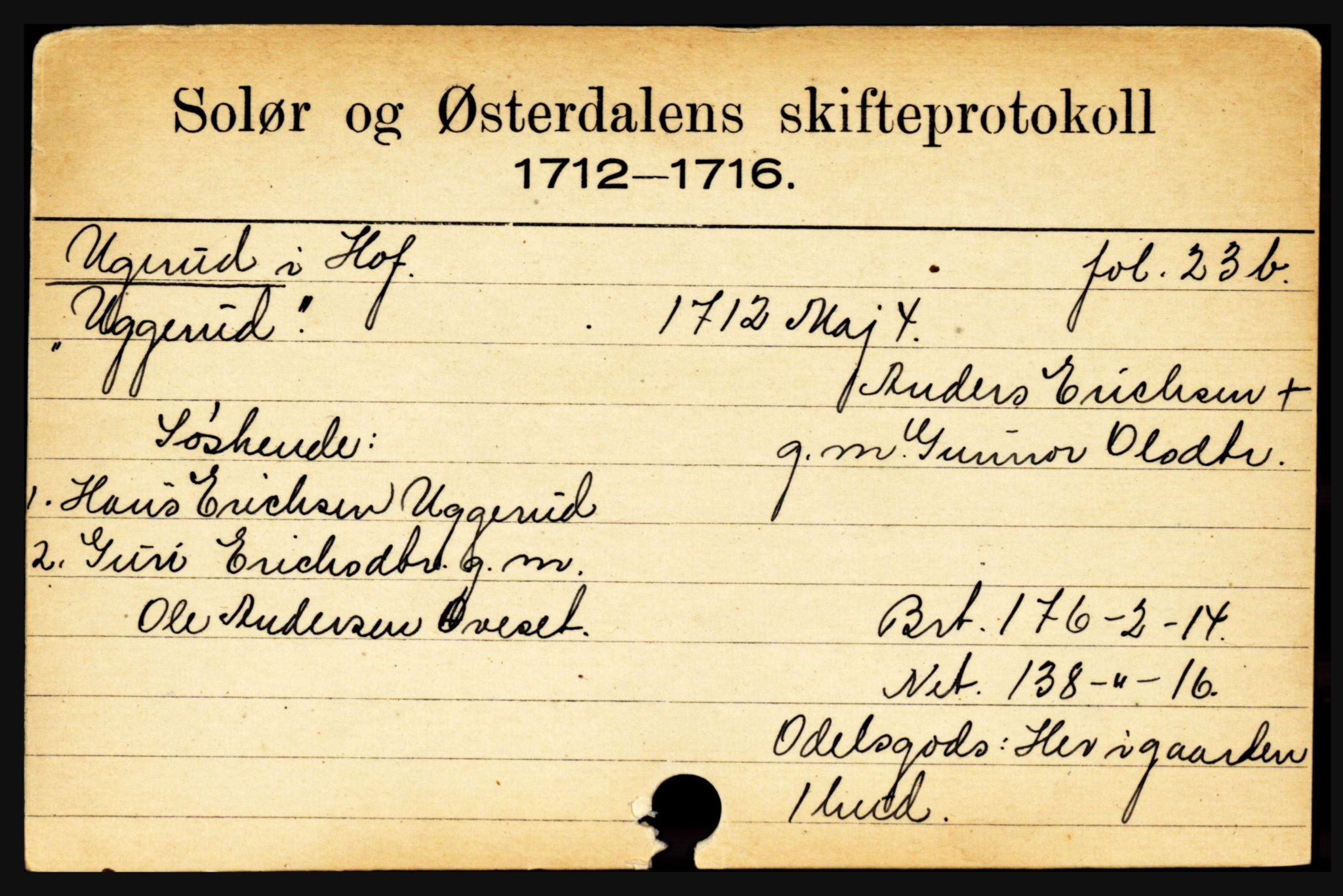 Solør og Østerdalen sorenskriveri, SAH/TING-024/J, 1716-1774, s. 6693