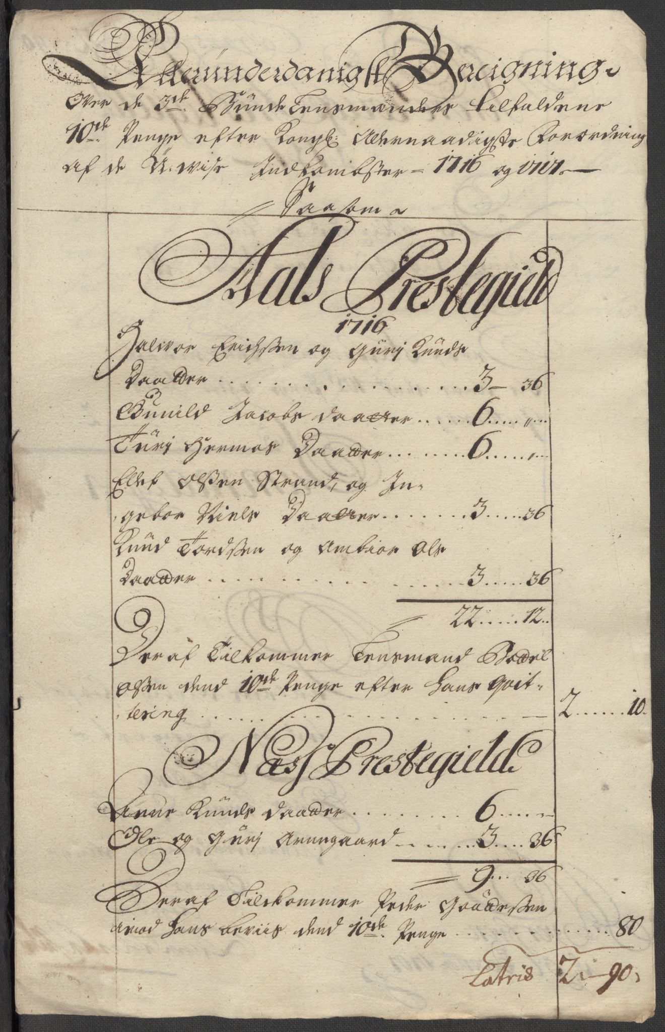 Rentekammeret inntil 1814, Reviderte regnskaper, Fogderegnskap, RA/EA-4092/R23/L1475: Fogderegnskap Ringerike og Hallingdal, 1717, s. 251