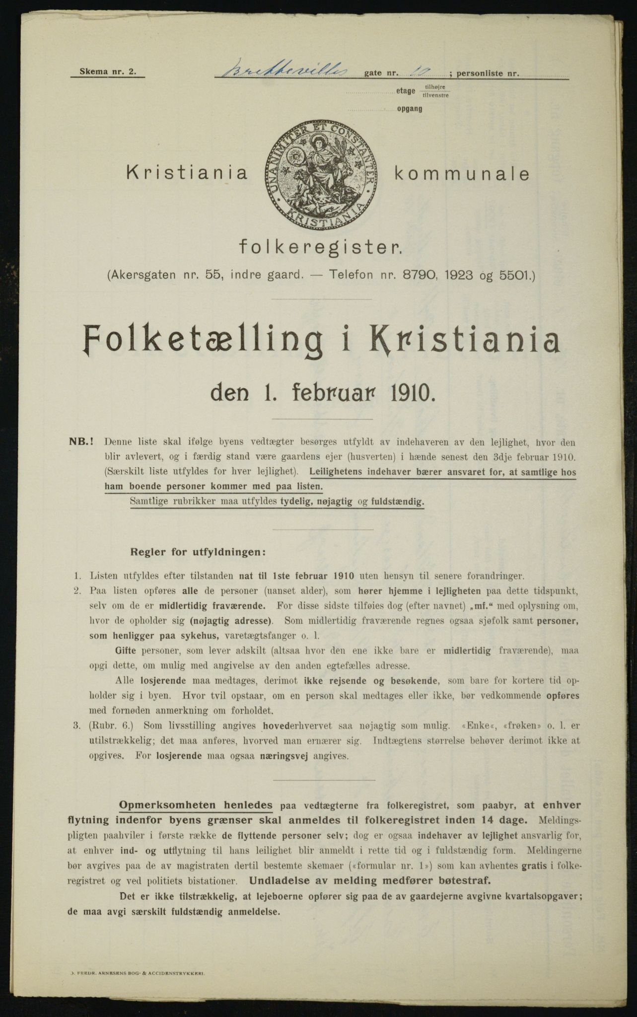 OBA, Kommunal folketelling 1.2.1910 for Kristiania, 1910, s. 8442