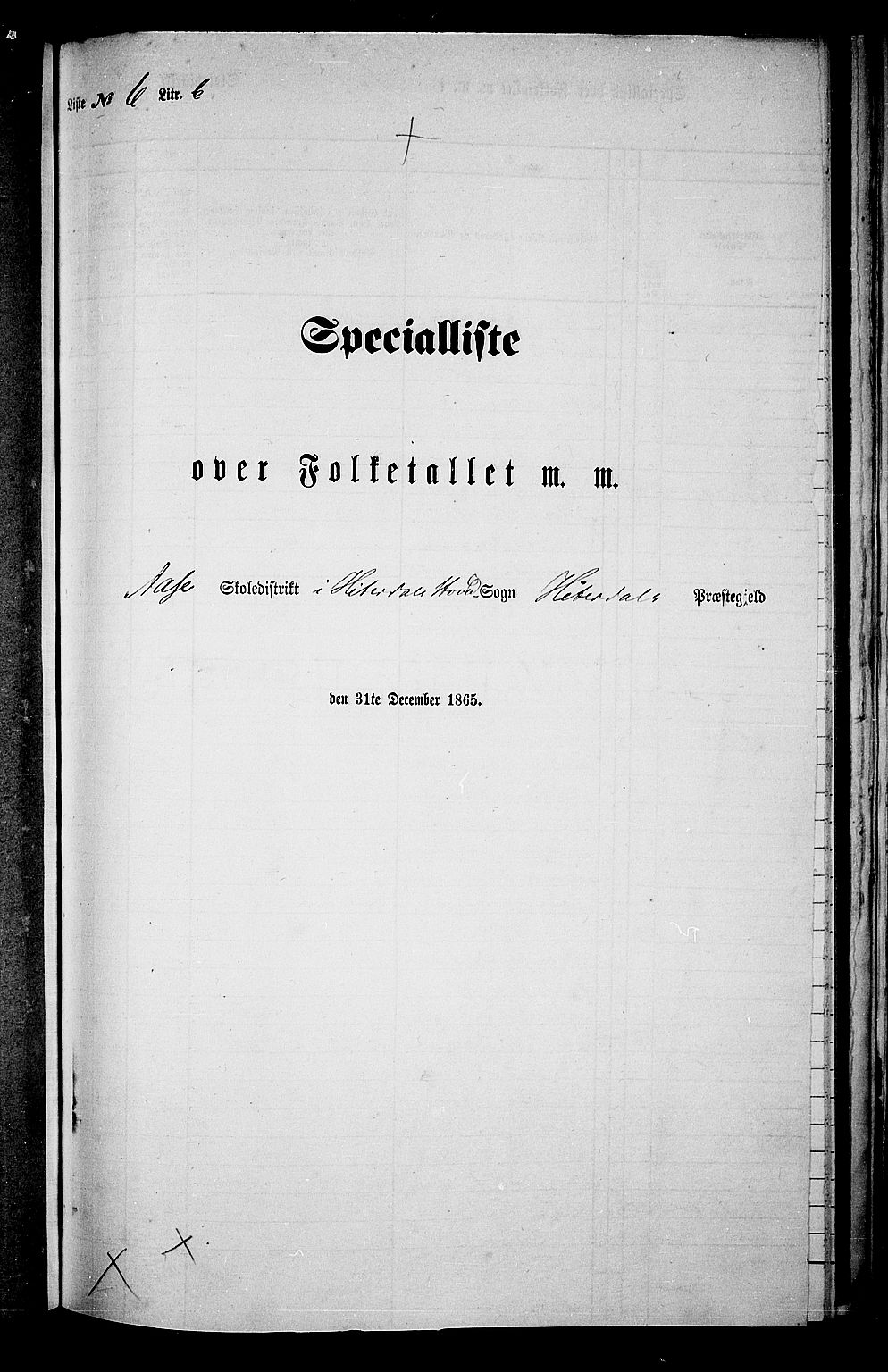 RA, Folketelling 1865 for 0823P Heddal prestegjeld, 1865, s. 121
