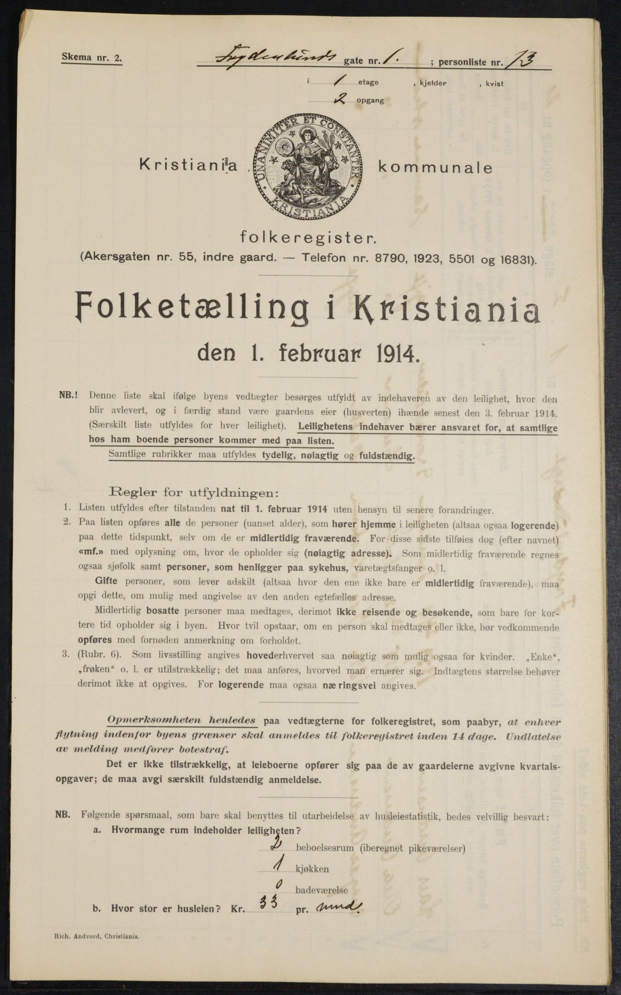 OBA, Kommunal folketelling 1.2.1914 for Kristiania, 1914, s. 28159