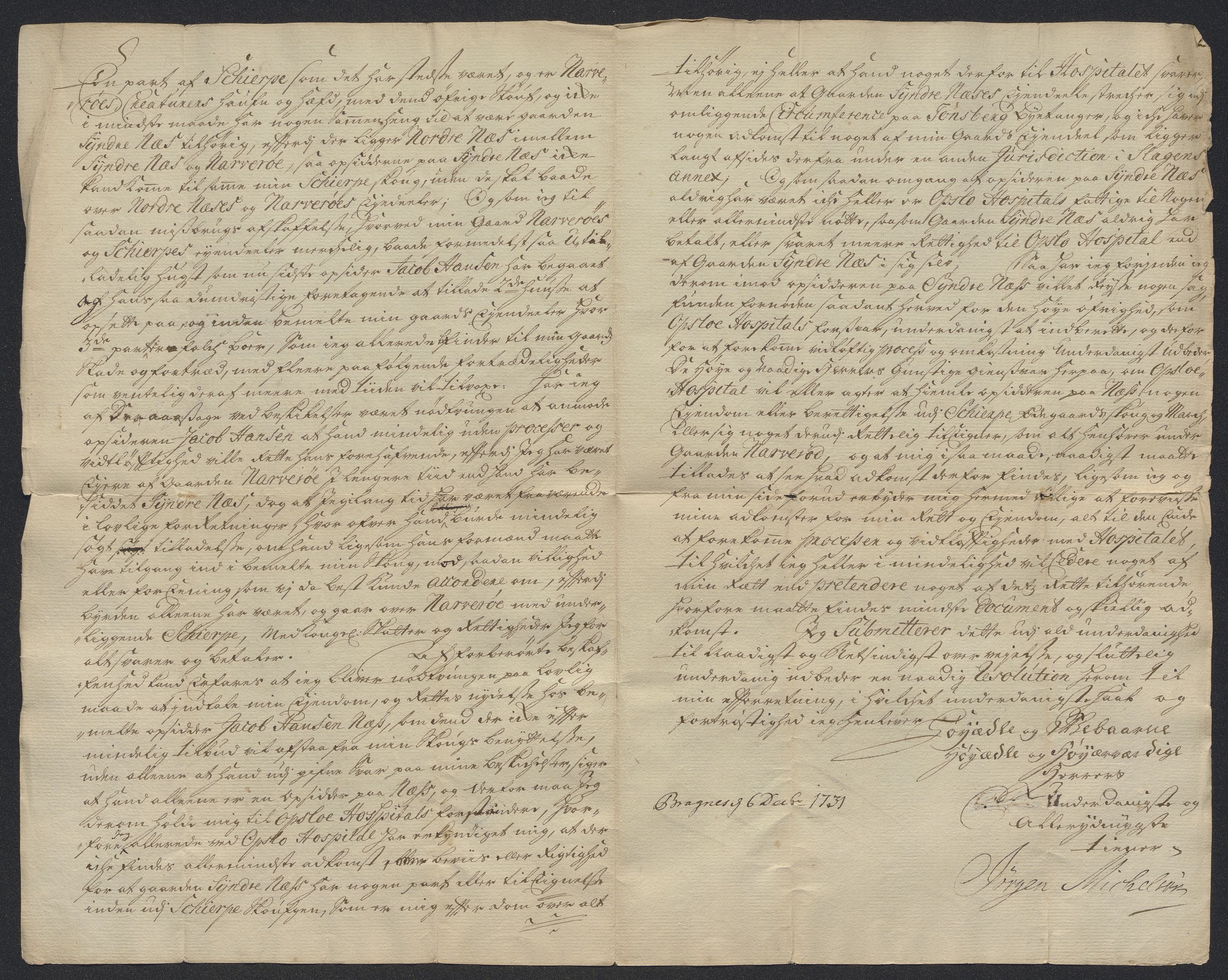Oslo stiftsdireksjon, AV/SAO-A-11085/K/Kb/L0002/0013: Oslo Hospital / Hospitalsgods, 1690-1735, s. 17