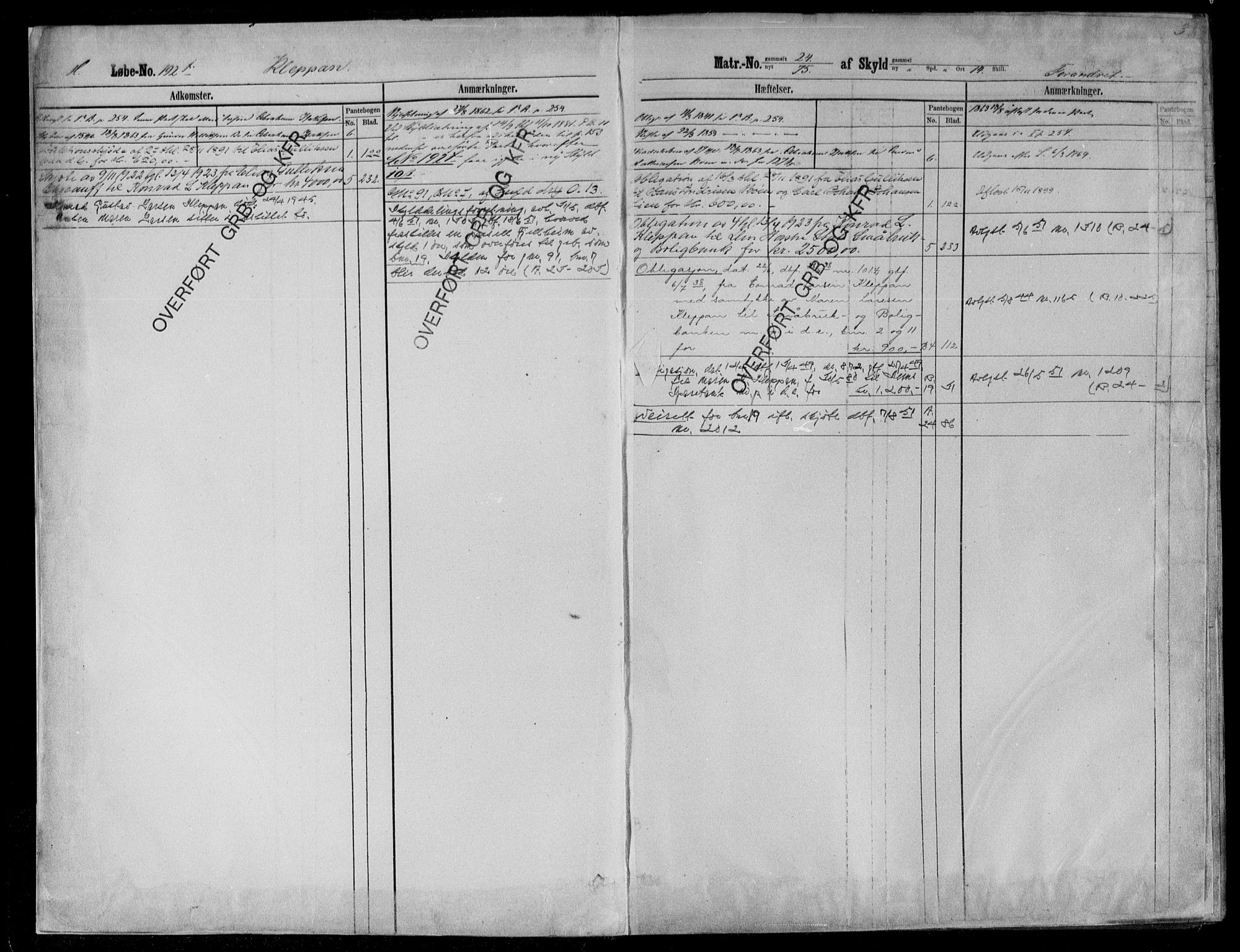 Jarlsberg sorenskriveri, SAKO/A-131/G/Gb/Gbc/L0002: Panteregister nr. III 2, s. 3