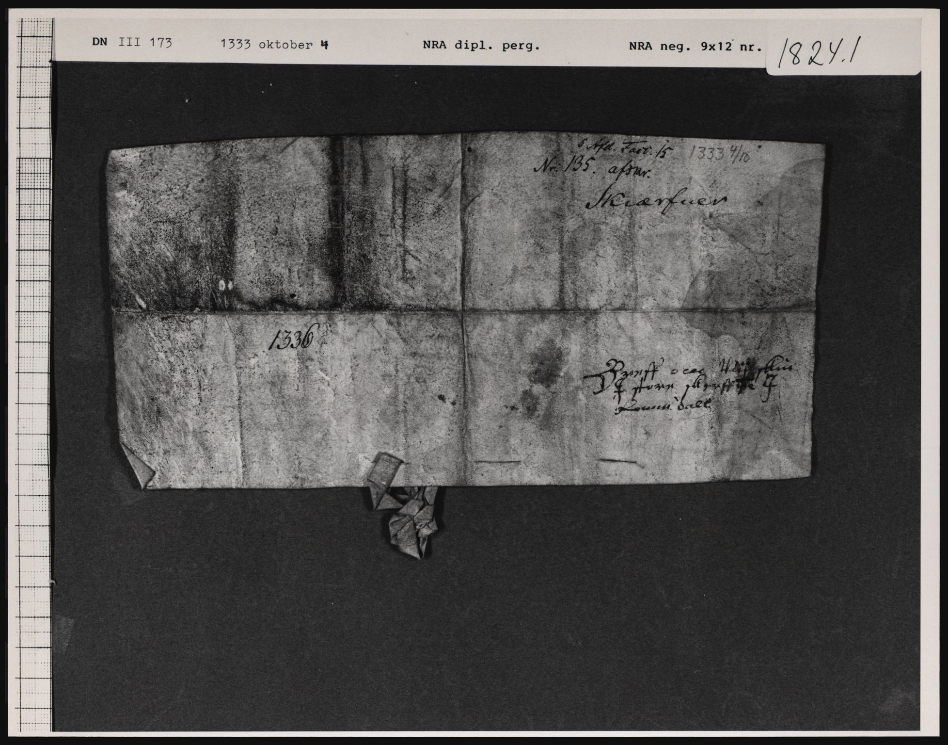 Riksarkivets diplomsamling, AV/RA-EA-5965/F01/F01a/L0031: Dokumenter, 1333, s. 4
