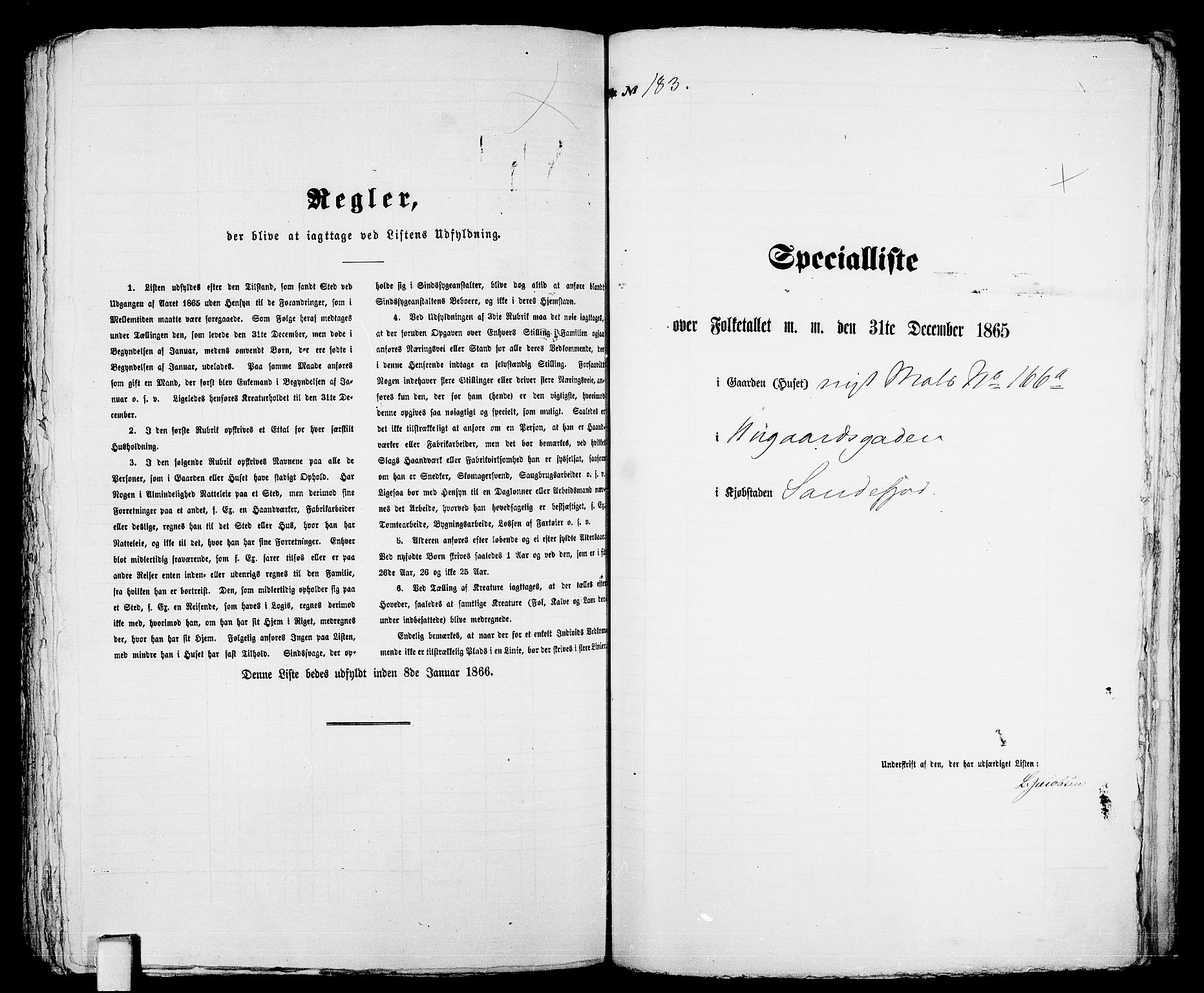 RA, Folketelling 1865 for 0706B Sandeherred prestegjeld, Sandefjord kjøpstad, 1865, s. 375