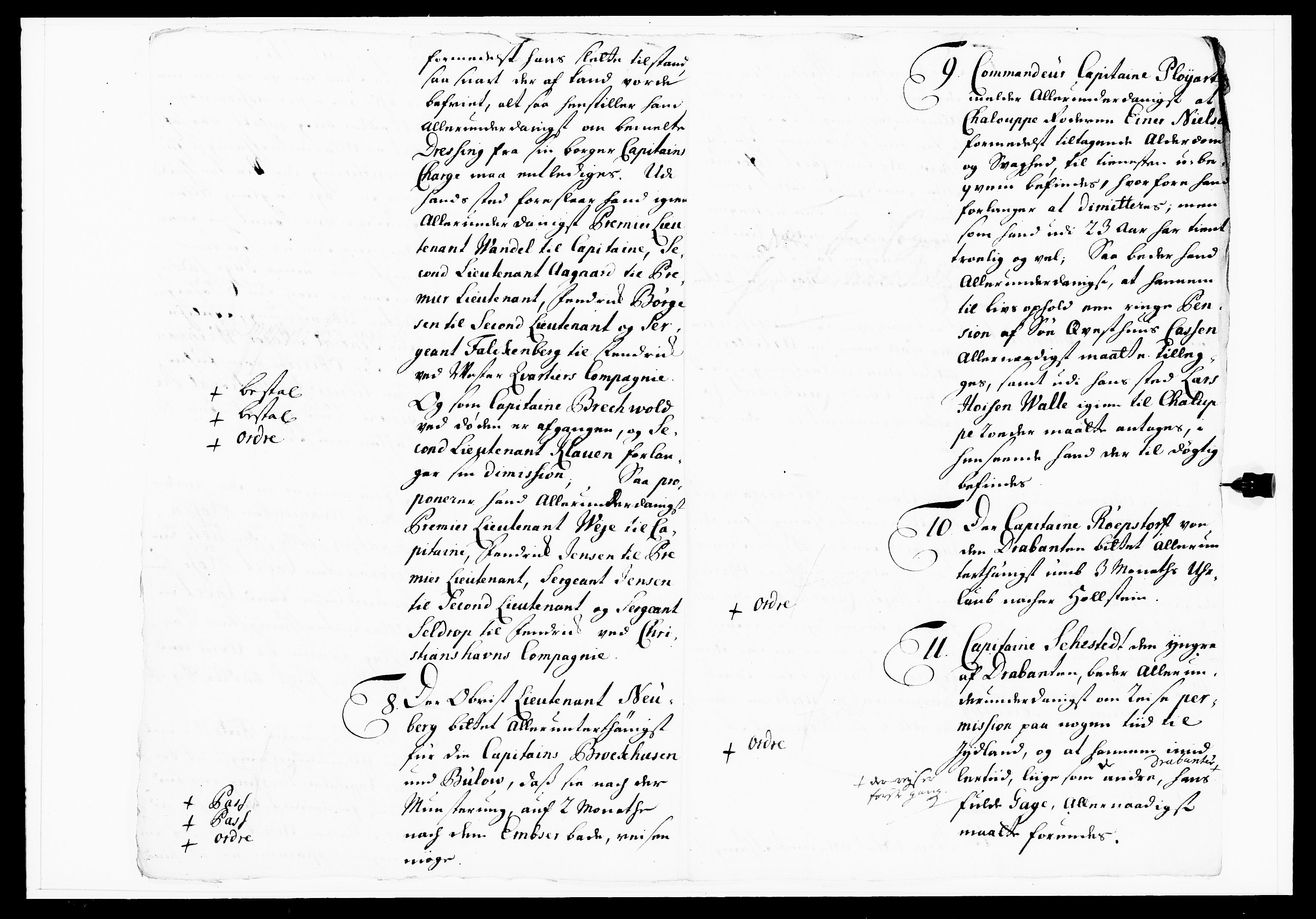 Krigskollegiet, Krigskancelliet, DRA/A-0006/-/1108-1113: Refererede sager, 1733, s. 116