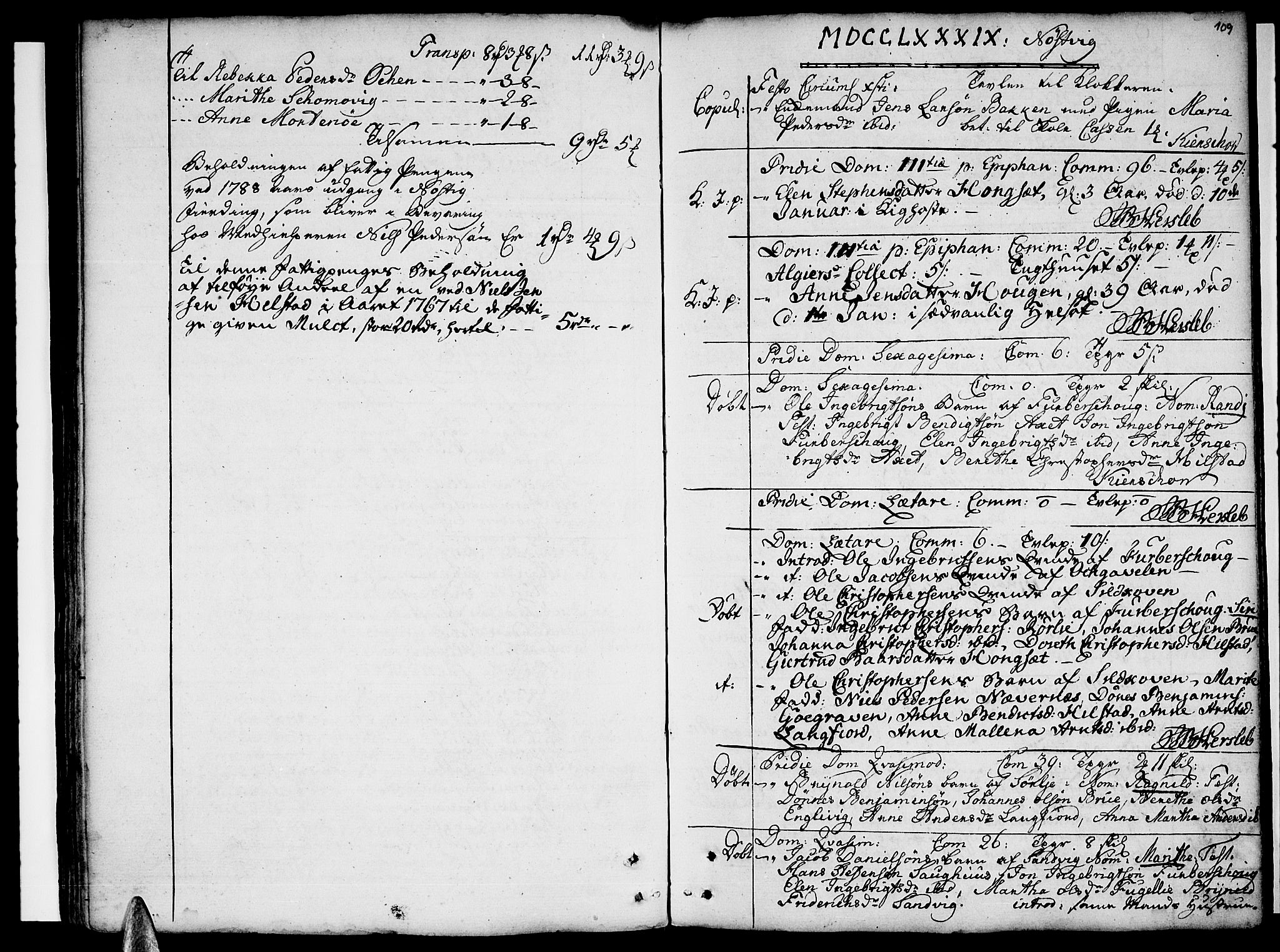 Ministerialprotokoller, klokkerbøker og fødselsregistre - Nordland, SAT/A-1459/814/L0222: Ministerialbok nr. 814A03, 1752-1819, s. 109