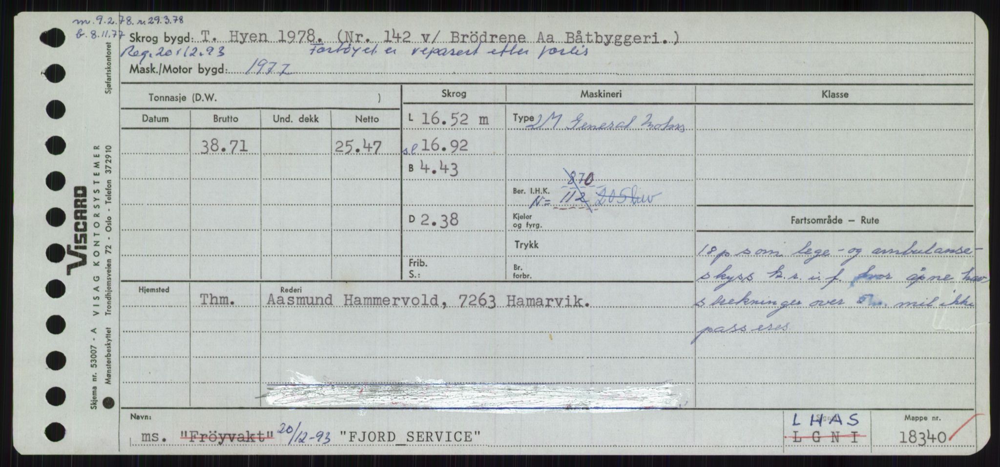 Sjøfartsdirektoratet med forløpere, Skipsmålingen, AV/RA-S-1627/H/Ha/L0002/0001: Fartøy, Eik-Hill / Fartøy, Eik-F, s. 495