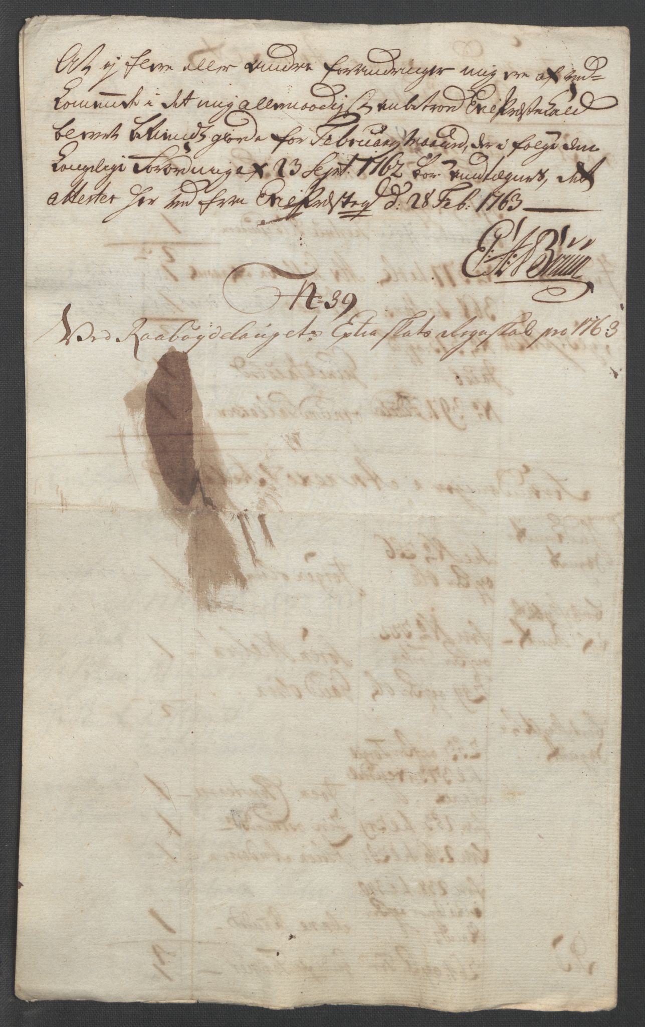 Rentekammeret inntil 1814, Reviderte regnskaper, Fogderegnskap, AV/RA-EA-4092/R40/L2517: Ekstraskatten Råbyggelag, 1762-1763, s. 372