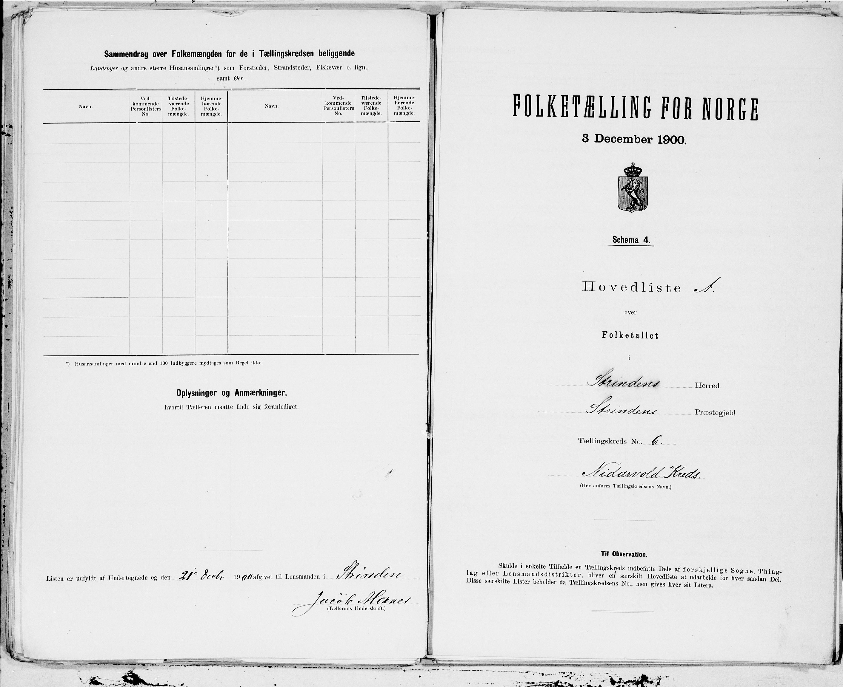 SAT, Folketelling 1900 for 1660 Strinda herred, 1900, s. 18