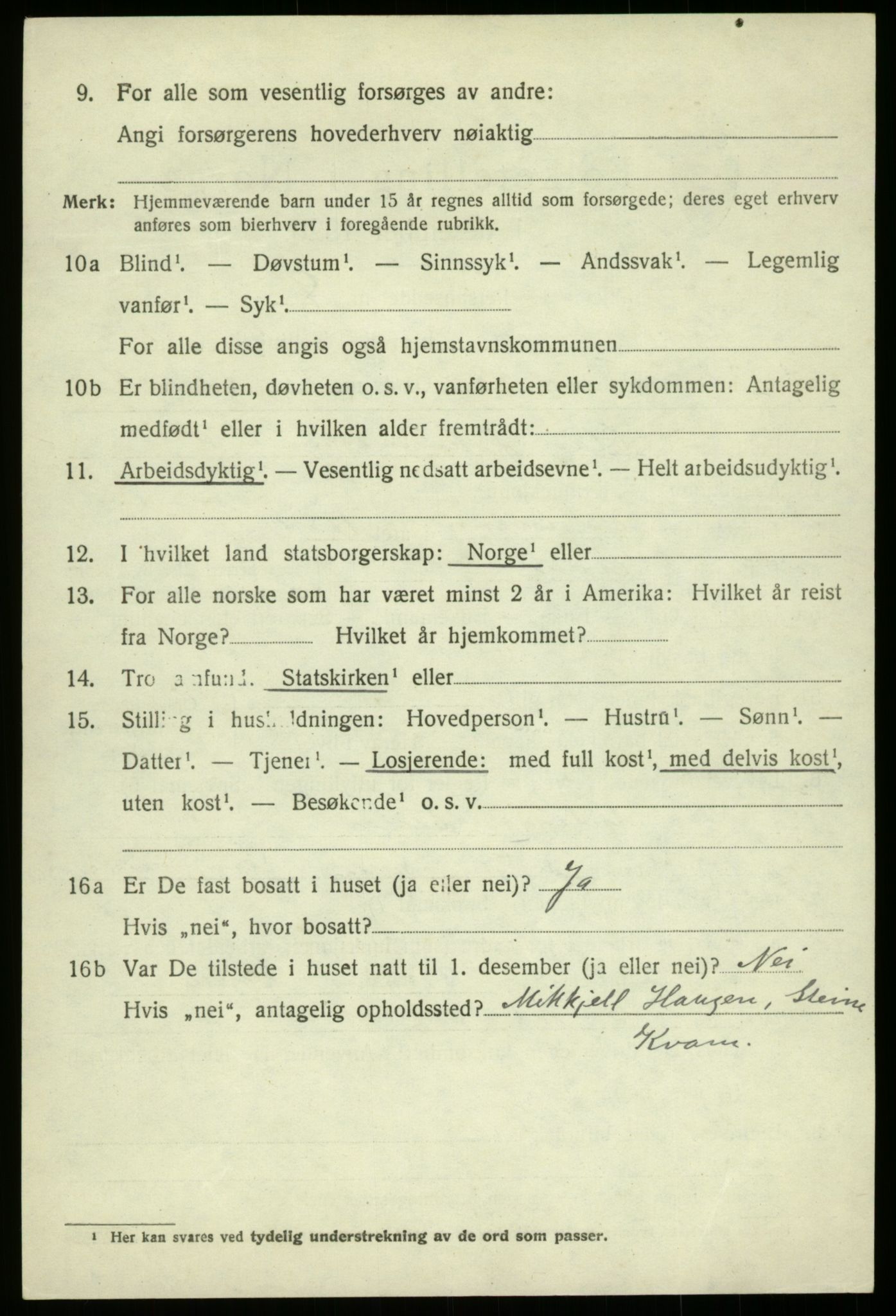 SAB, Folketelling 1920 for 1238 Kvam herred, 1920, s. 4208