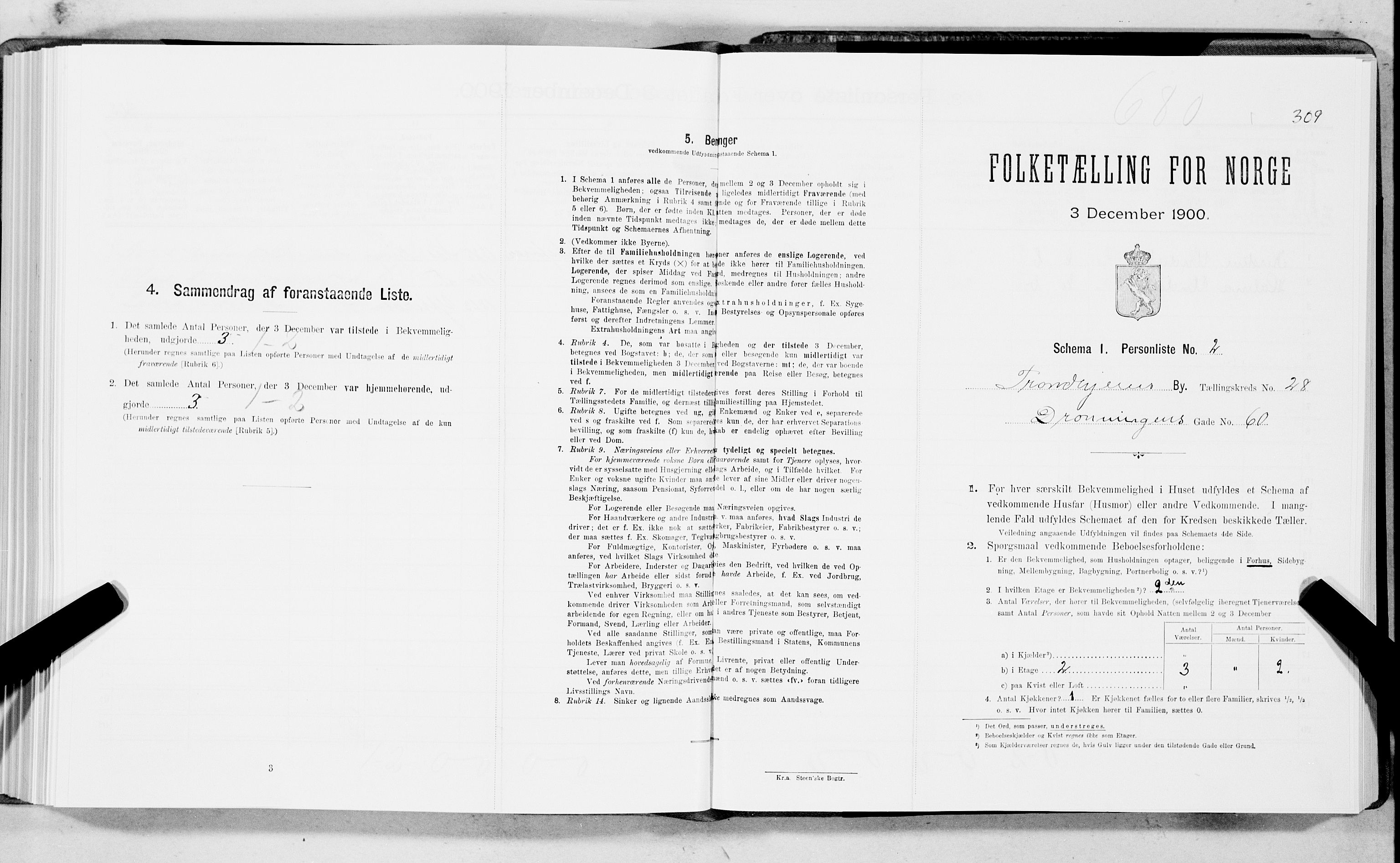 SAT, Folketelling 1900 for 1601 Trondheim kjøpstad, 1900, s. 4317