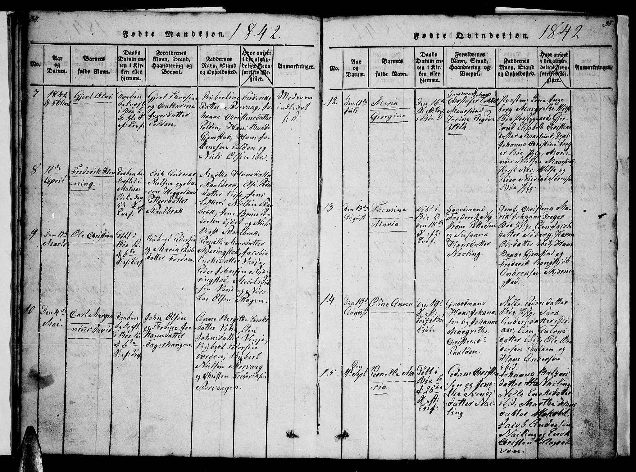 Ministerialprotokoller, klokkerbøker og fødselsregistre - Nordland, AV/SAT-A-1459/891/L1312: Klokkerbok nr. 891C01, 1820-1856, s. 34-35