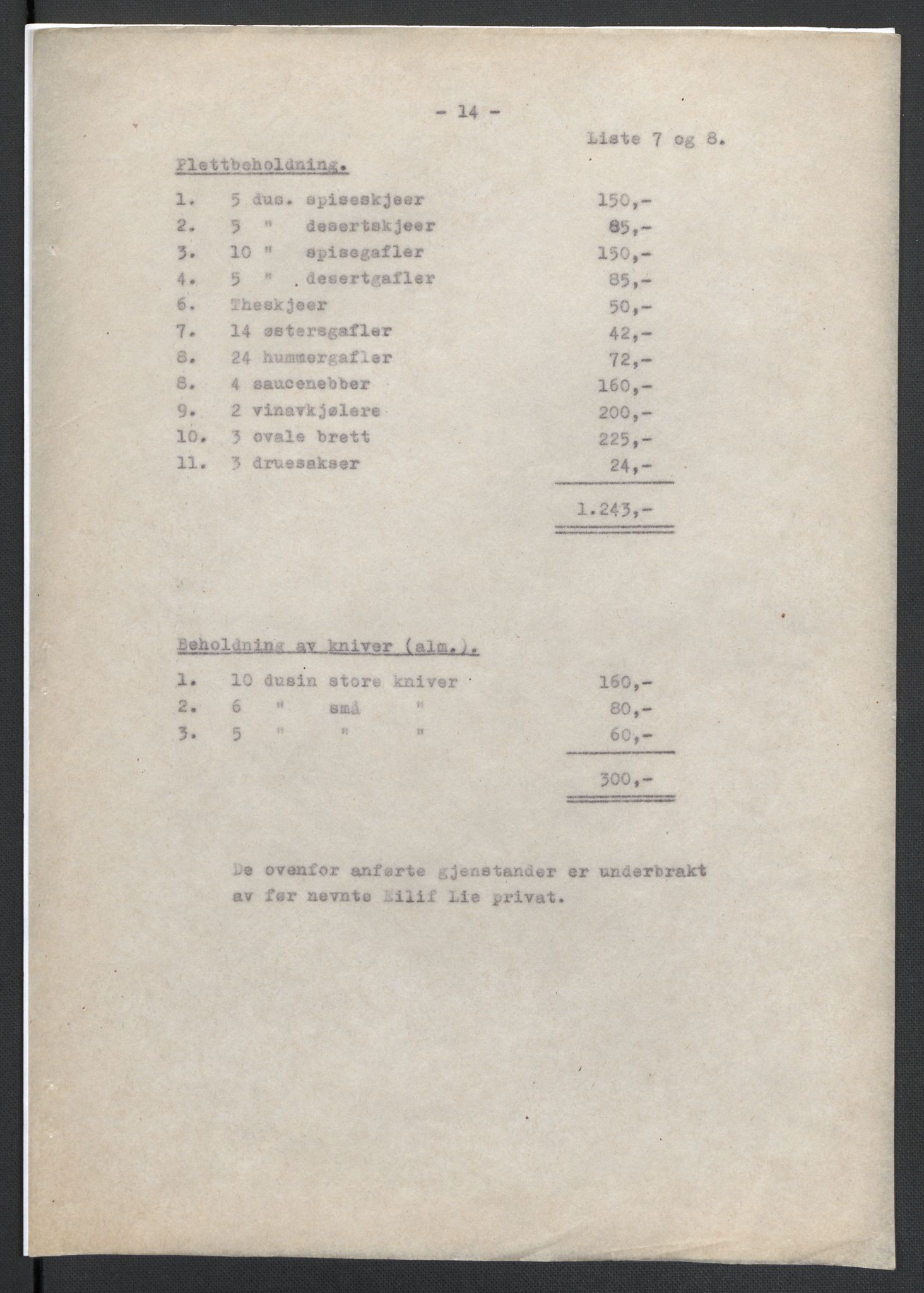 Landssvikarkivet, Oslo politikammer, AV/RA-S-3138-01/D/Da/L0003: Dnr. 29, 1945, s. 2812