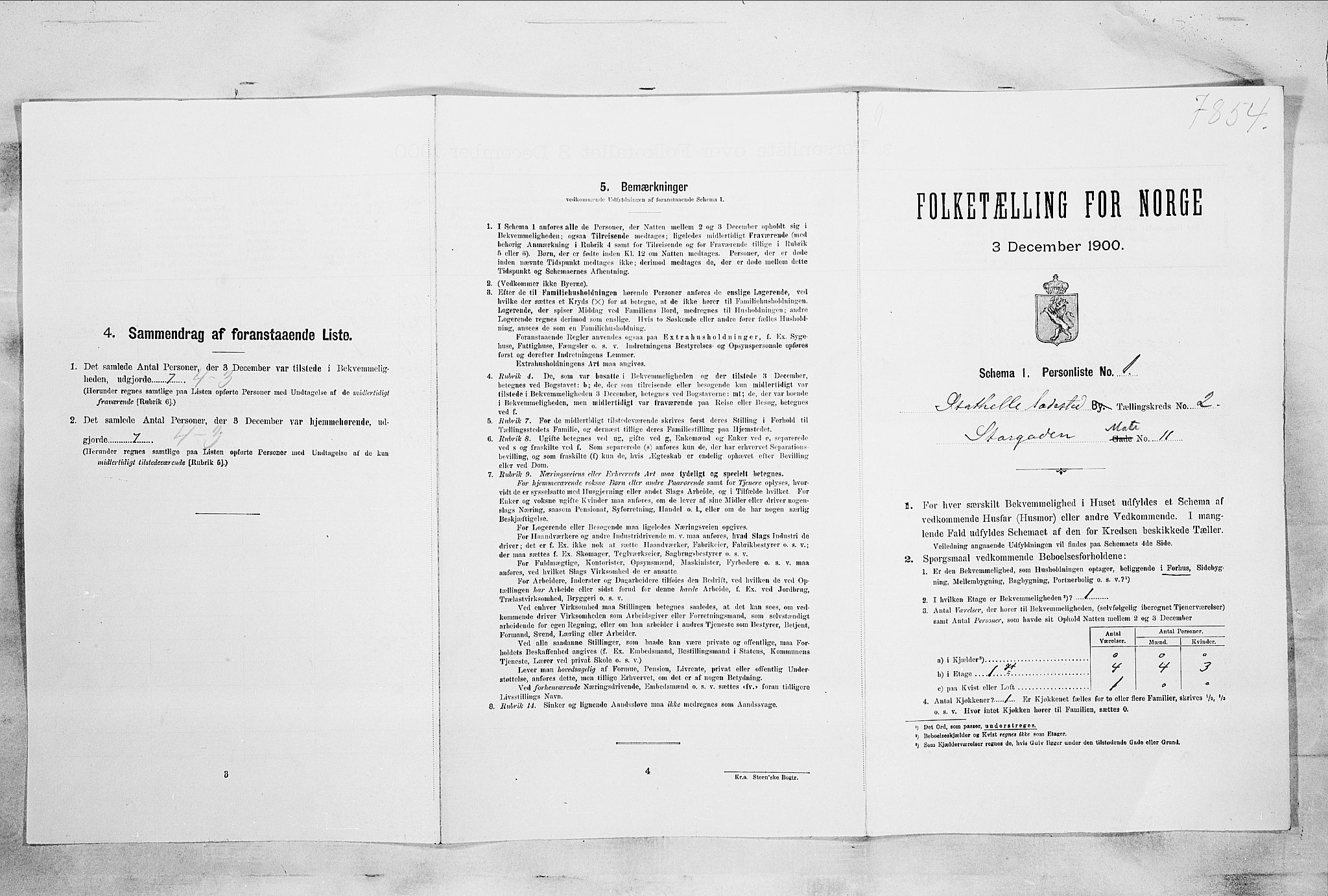 SAKO, Folketelling 1900 for 0803 Stathelle ladested, 1900, s. 232