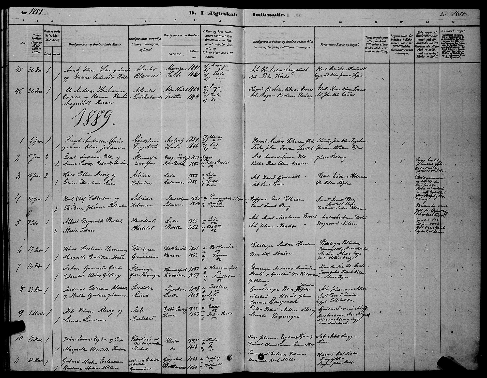 Ministerialprotokoller, klokkerbøker og fødselsregistre - Sør-Trøndelag, AV/SAT-A-1456/606/L0312: Klokkerbok nr. 606C08, 1878-1894