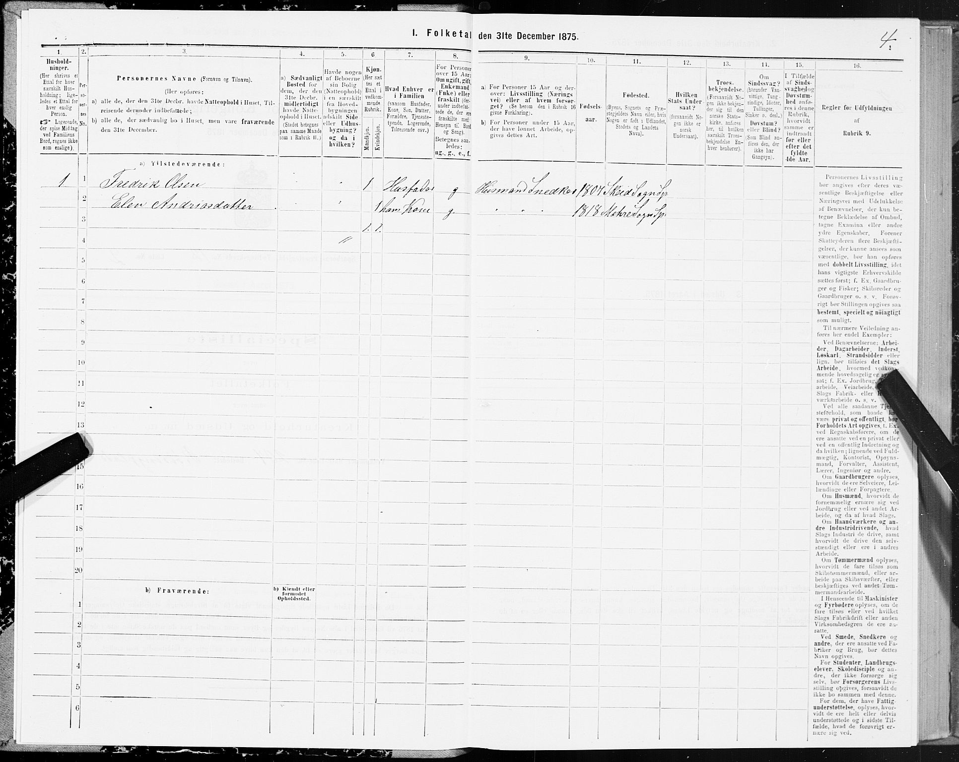 SAT, Folketelling 1875 for 1731P Sparbu prestegjeld, 1875, s. 5004