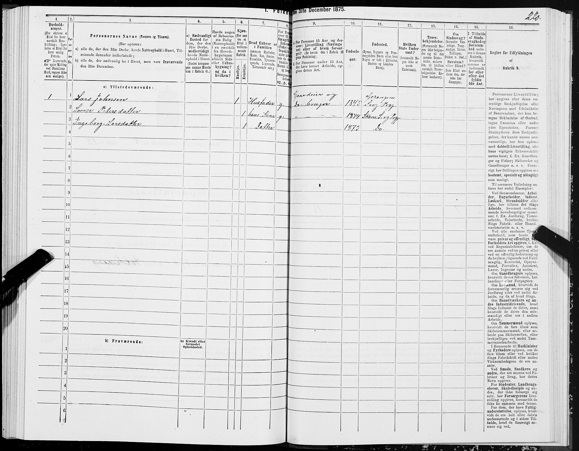 SAT, Folketelling 1875 for 1529P Skodje prestegjeld, 1875, s. 2220