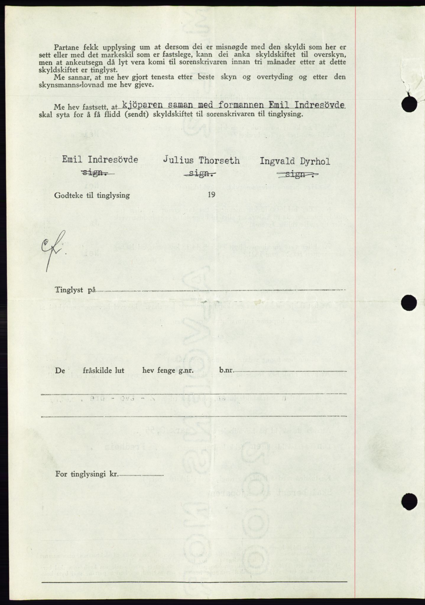 Søre Sunnmøre sorenskriveri, AV/SAT-A-4122/1/2/2C/L0070: Pantebok nr. 64, 1940-1941, Dagboknr: 880/1940