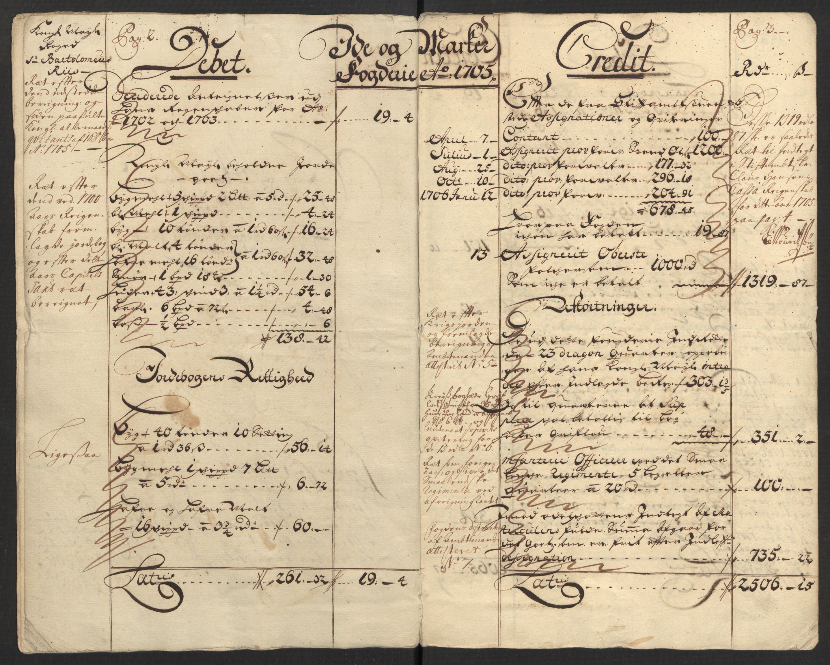 Rentekammeret inntil 1814, Reviderte regnskaper, Fogderegnskap, RA/EA-4092/R01/L0017: Fogderegnskap Idd og Marker, 1704-1706, s. 223