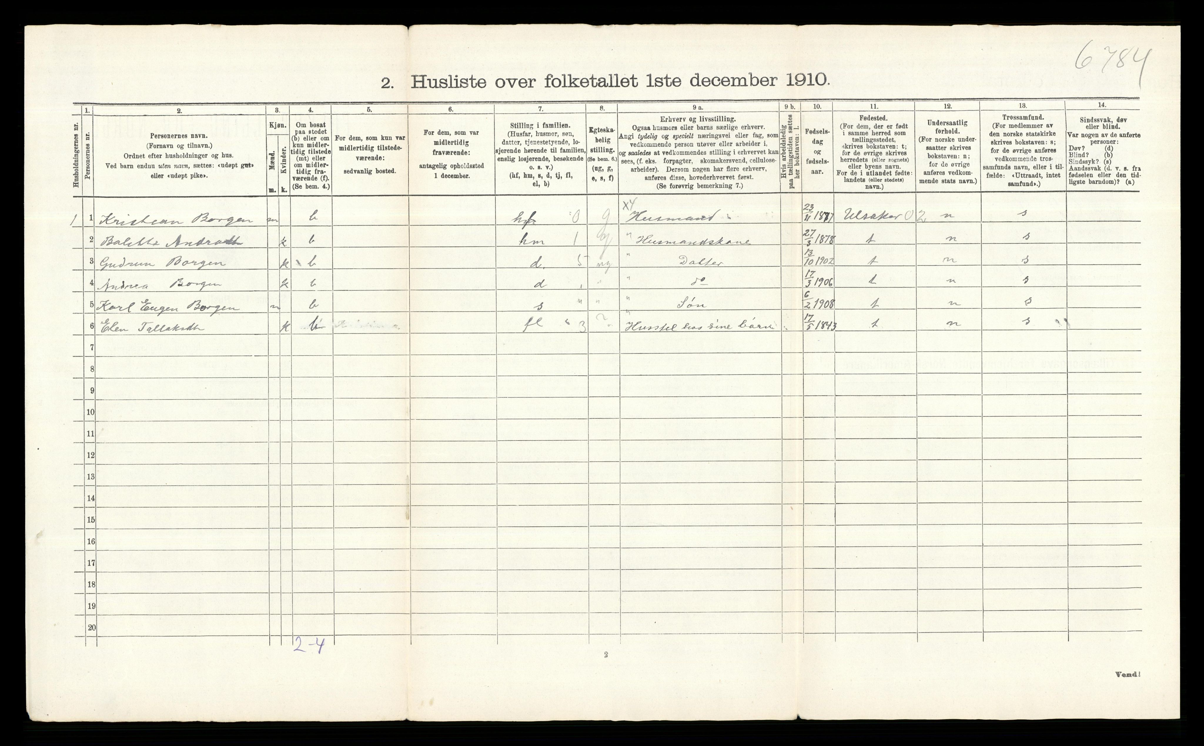 RA, Folketelling 1910 for 0227 Fet herred, 1910, s. 44