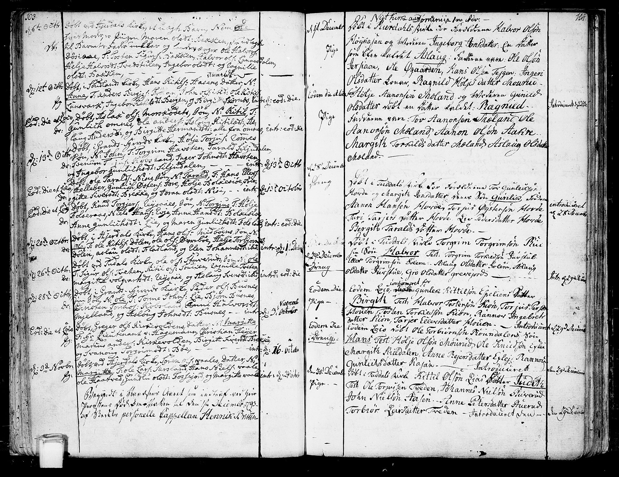 Hjartdal kirkebøker, AV/SAKO-A-270/F/Fa/L0005: Ministerialbok nr. I 5, 1776-1801, s. 103-104