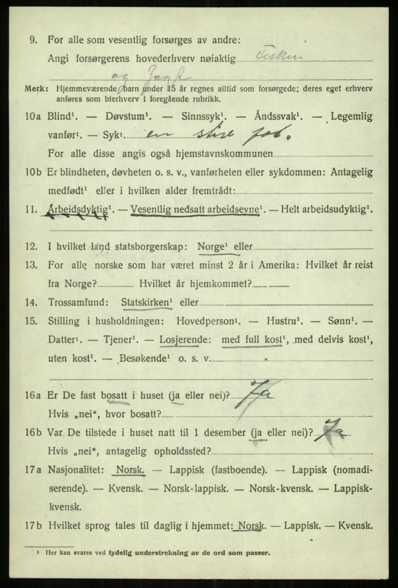 SATØ, Folketelling 1920 for 1936 Karlsøy herred, 1920, s. 2657