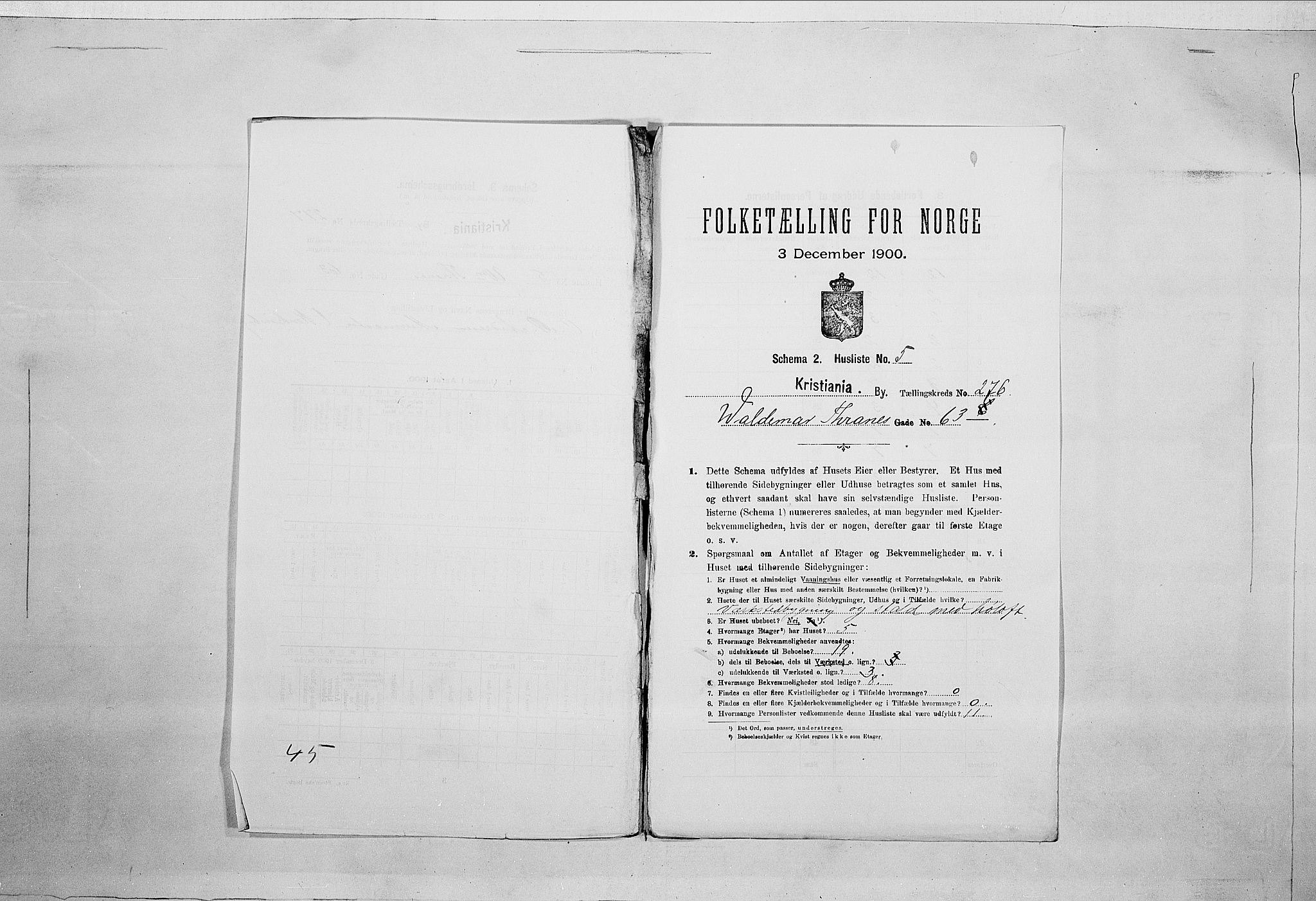 SAO, Folketelling 1900 for 0301 Kristiania kjøpstad, 1900, s. 110683