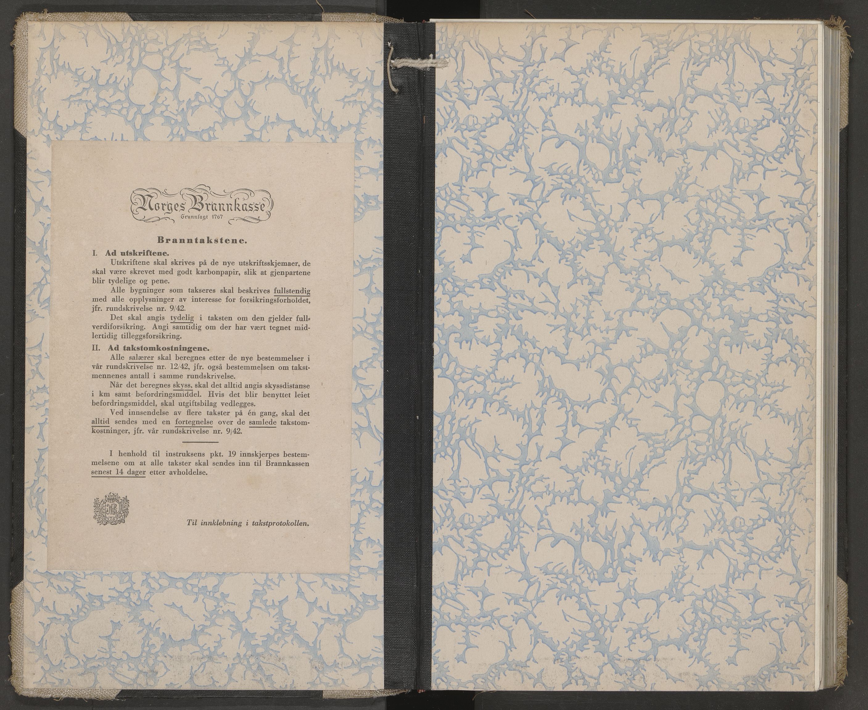 Hurum lensmannskontor, AV/SAKO-A-505/Y/Yb/Yba/L0013: Branntakstprotokoll, 1946-1948