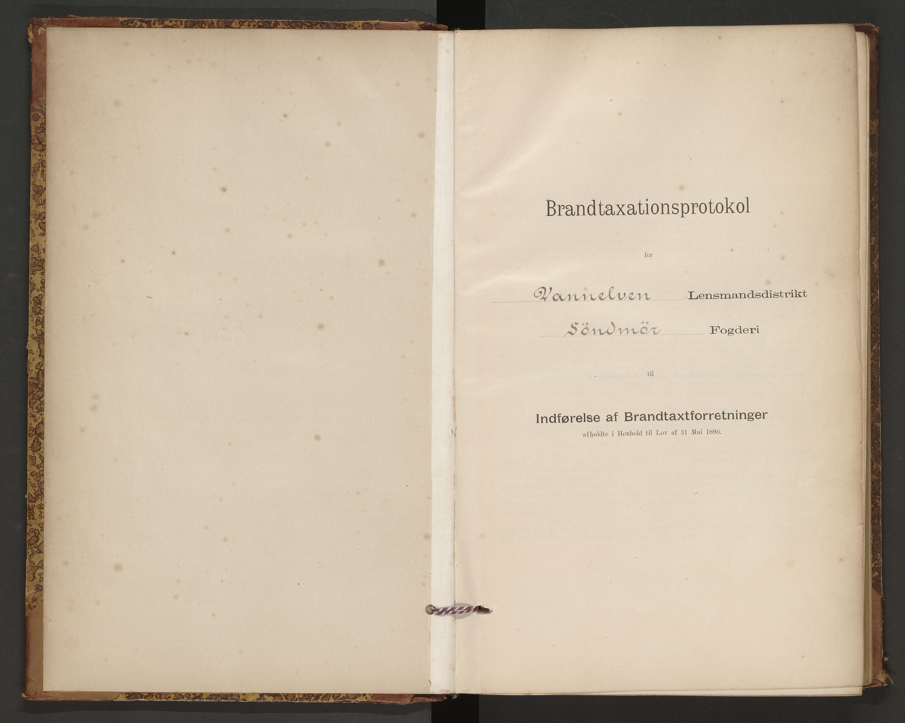 Norges Brannkasse Vanylven, AV/SAT-A-5486/F/Fb/L0001: Branntakstprotokoll, 1898-1954