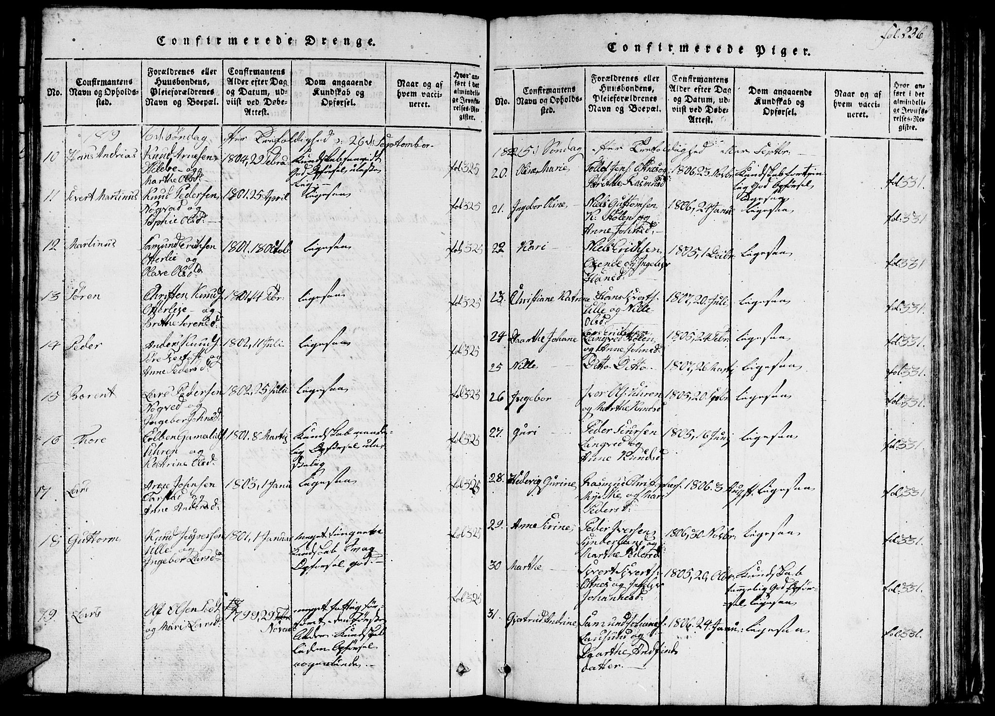 Ministerialprotokoller, klokkerbøker og fødselsregistre - Møre og Romsdal, SAT/A-1454/536/L0506: Klokkerbok nr. 536C01, 1818-1859, s. 236